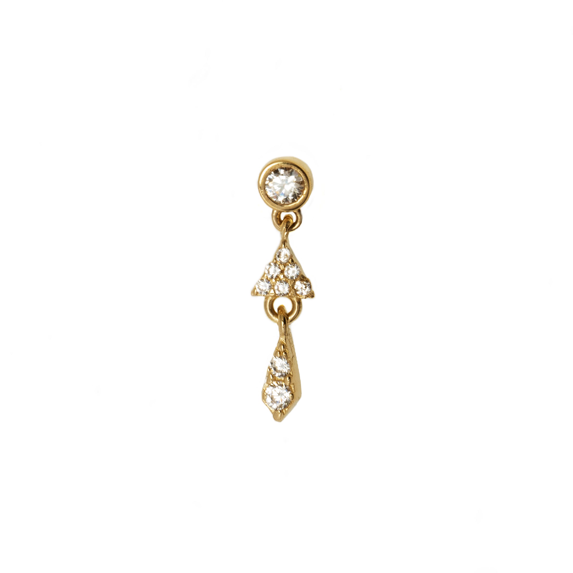 Gold Diamond Bell Labret | Diamond Bell Labret | Tribu