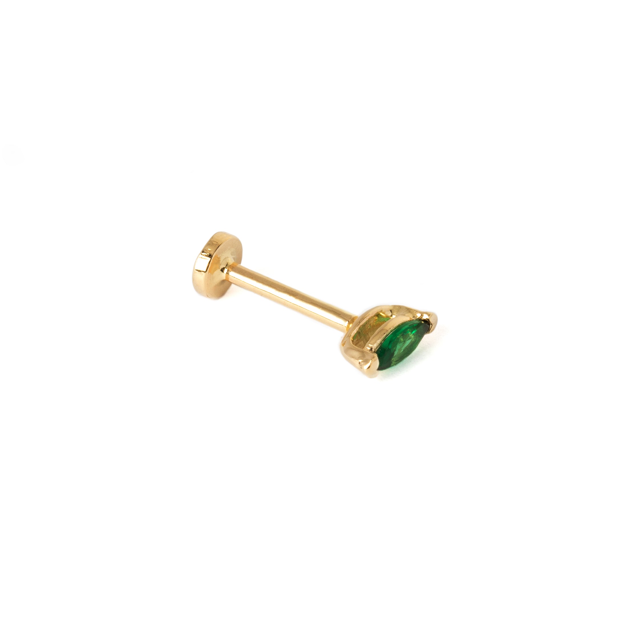 CZ Marquise Labret | Green CZ Marquise Labret | Tribu