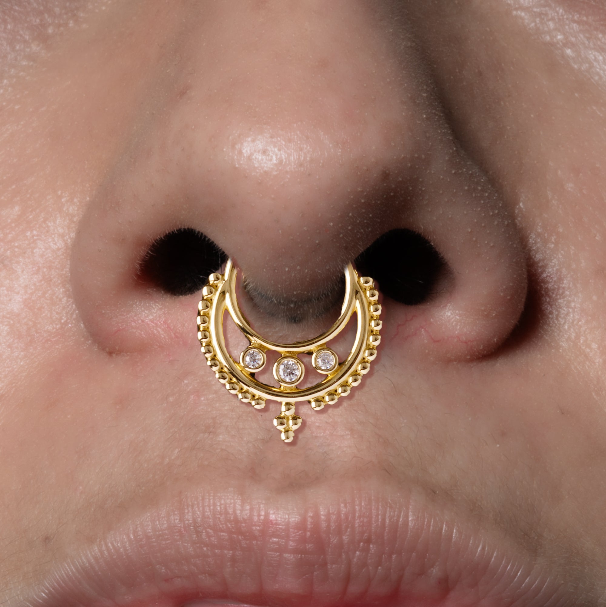 14k Gold Sona Rani Septum Clicker