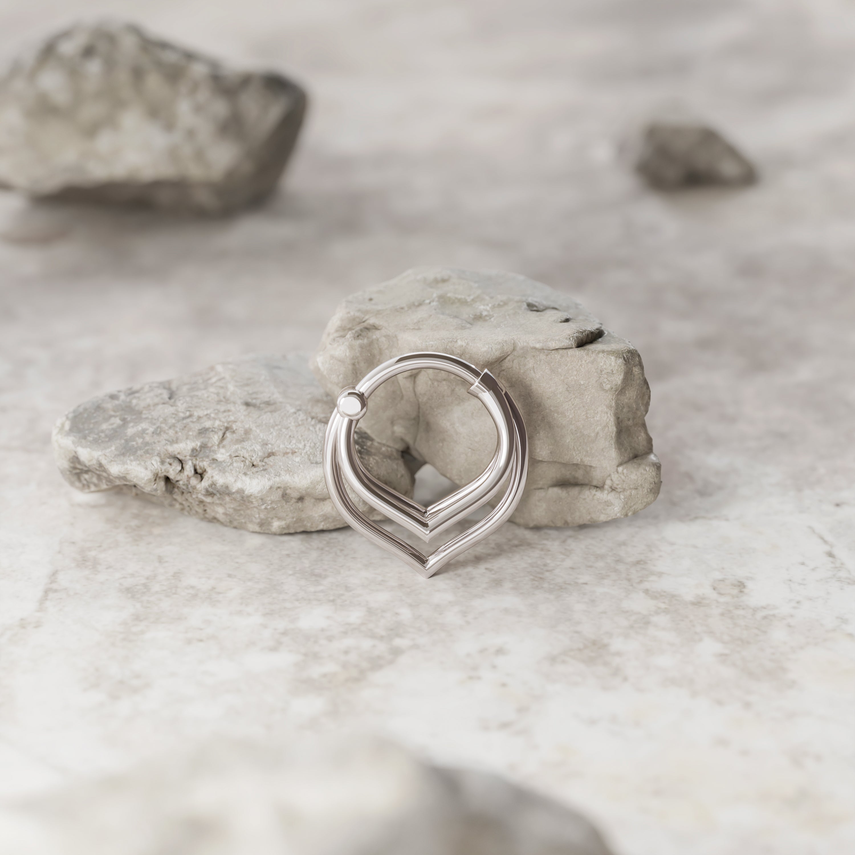 Lotus Petal Clicker Ring