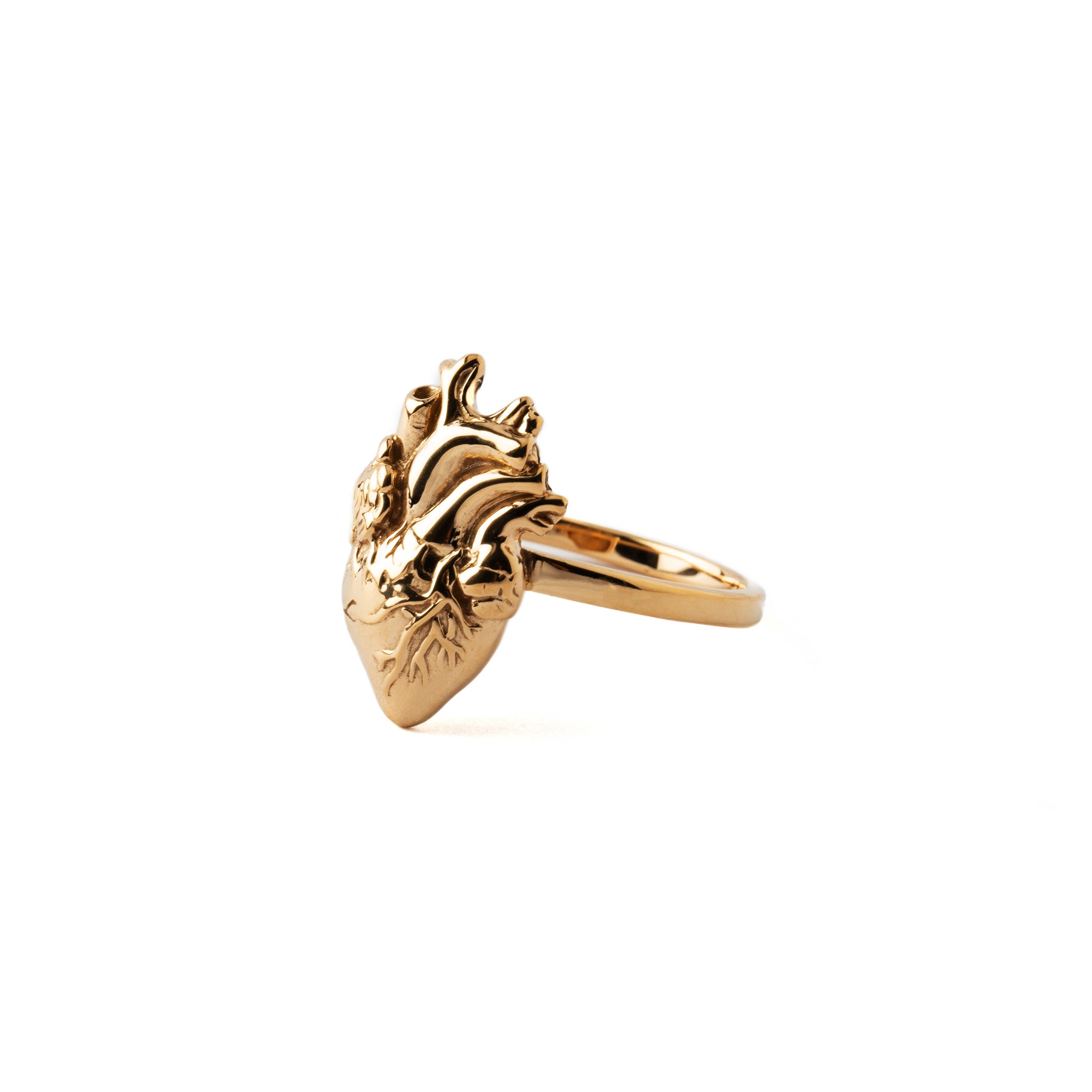 Anatomic Bronze Heart Ring right side view