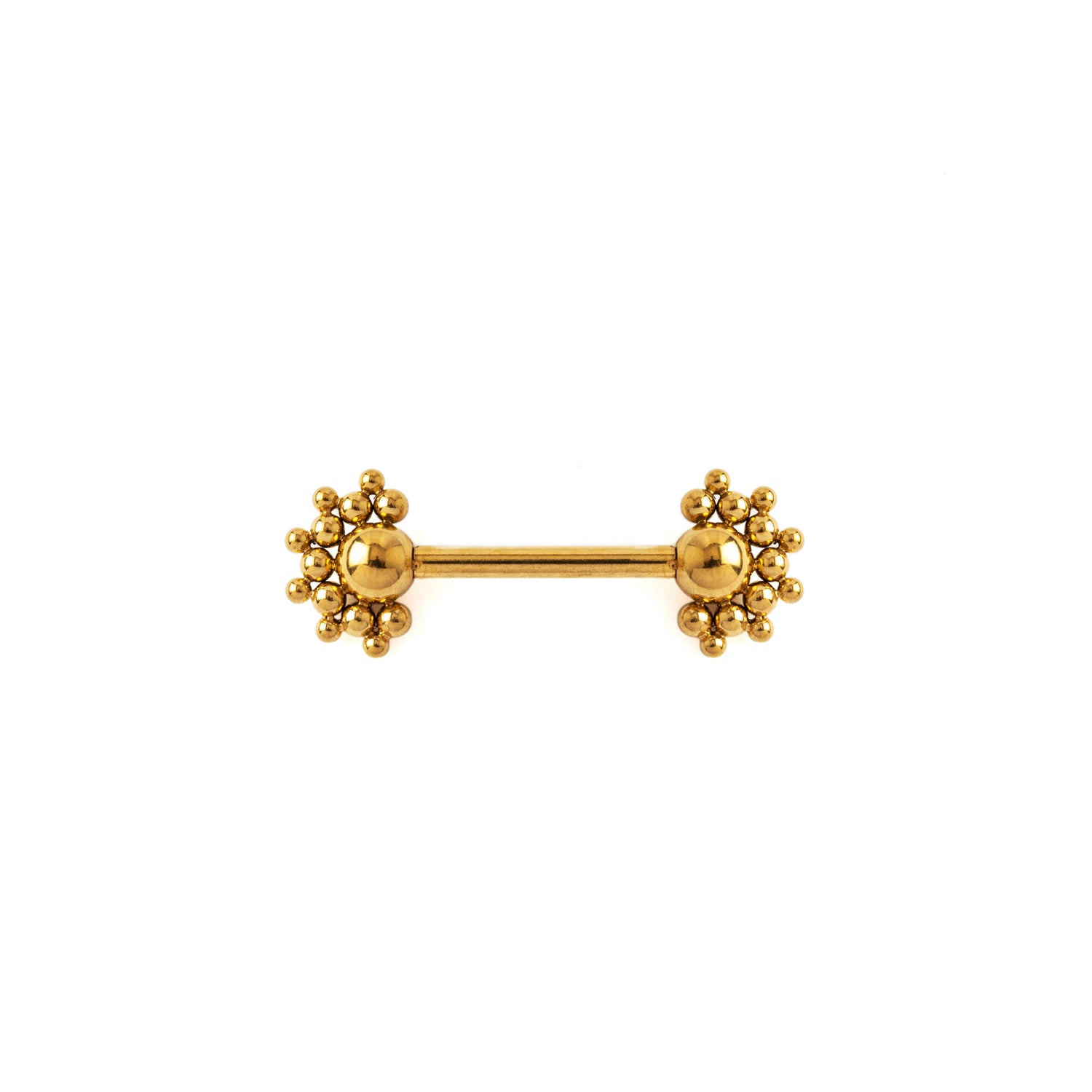 Beej Golden Nipple Bar frontal view