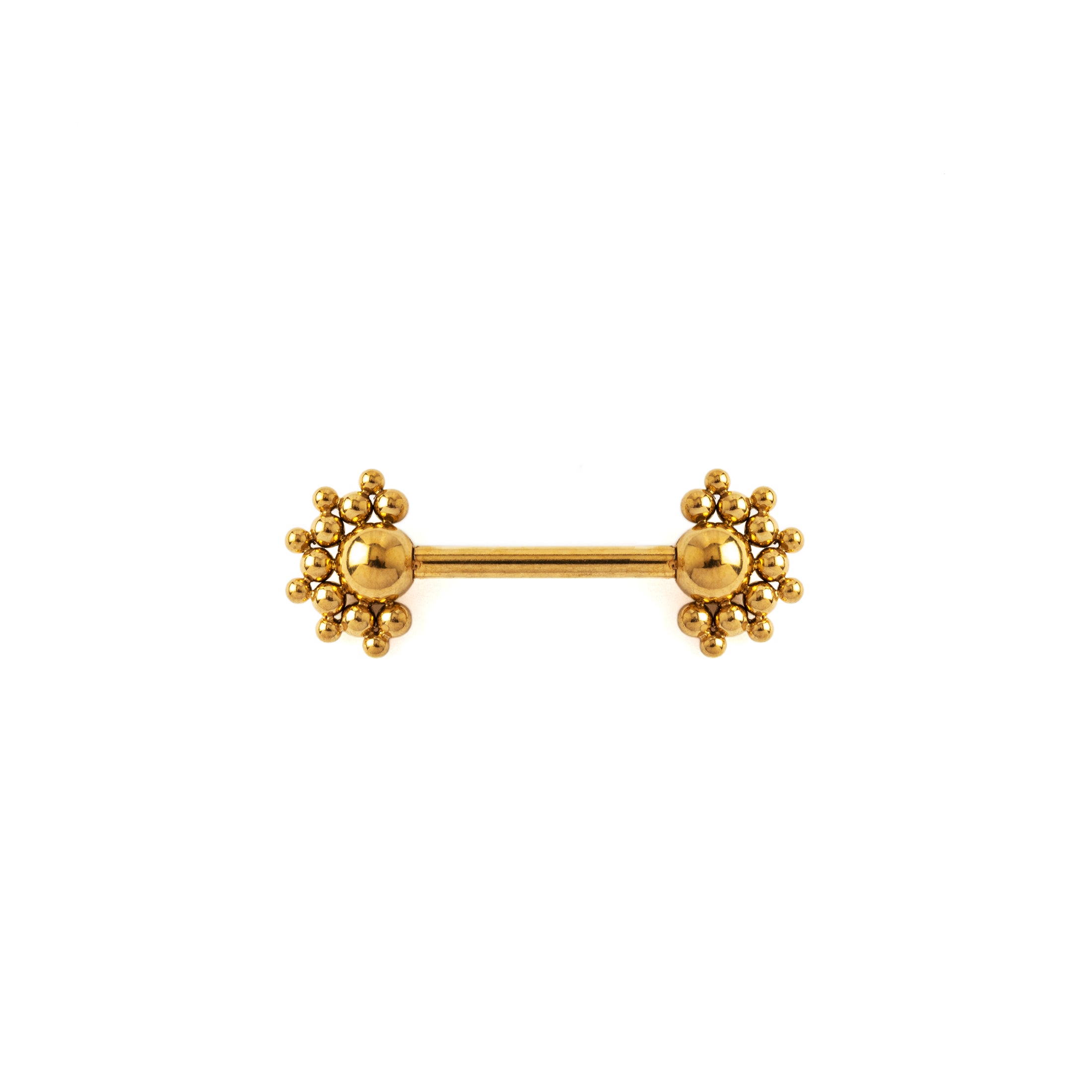 Beej Golden Nipple Bar frontal view