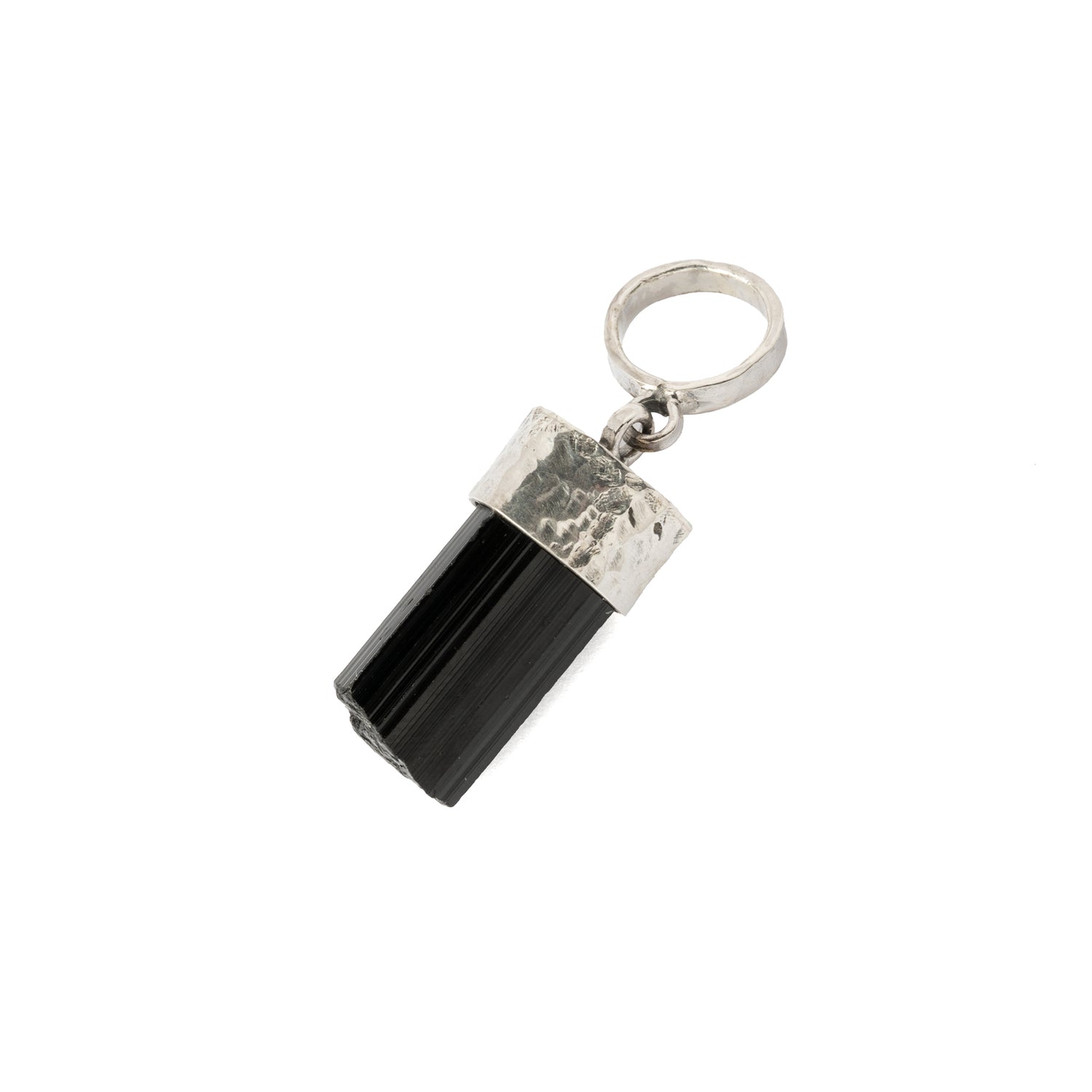 Silver Pendant with Black Tourmaline