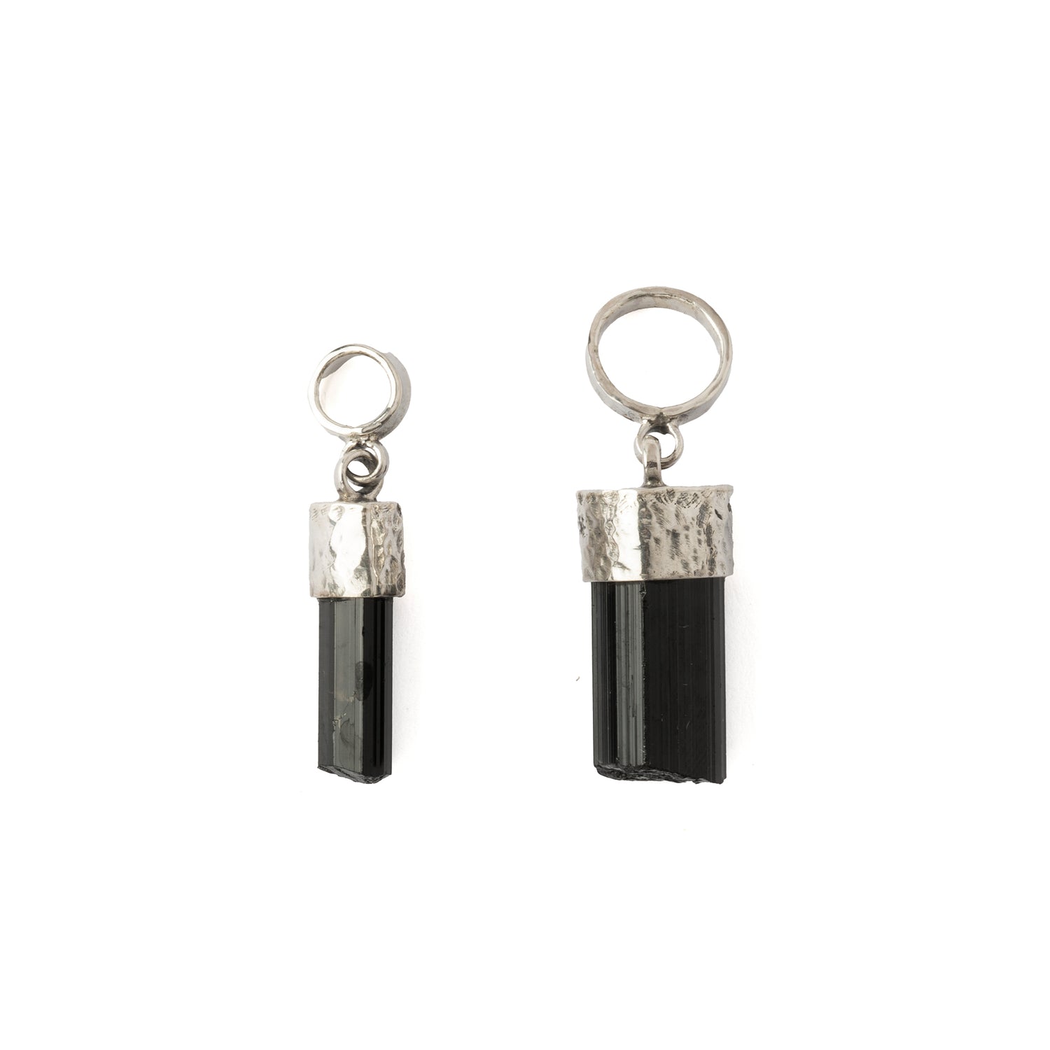 Silver Pendant with Black Tourmaline