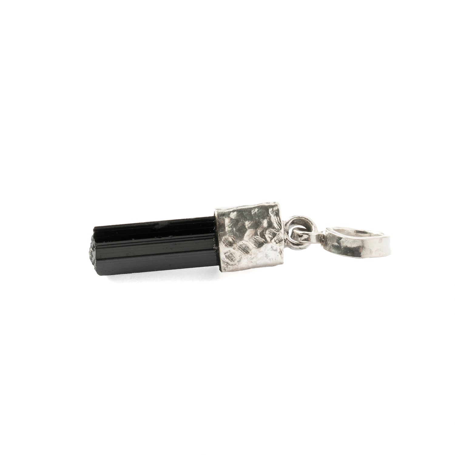 Silver Pendant with Black Tourmaline