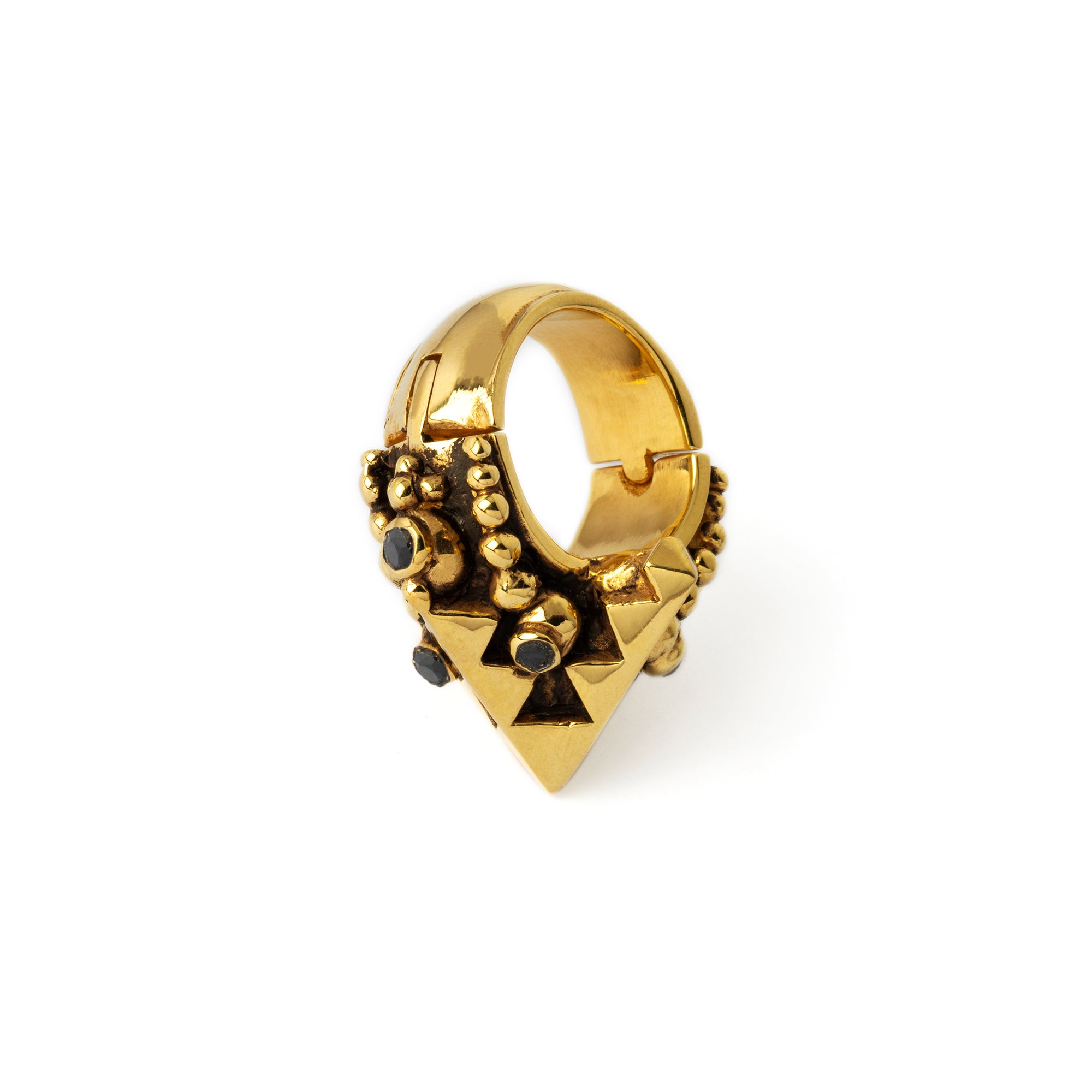 Karnataka Ear Weights with Black Spinel