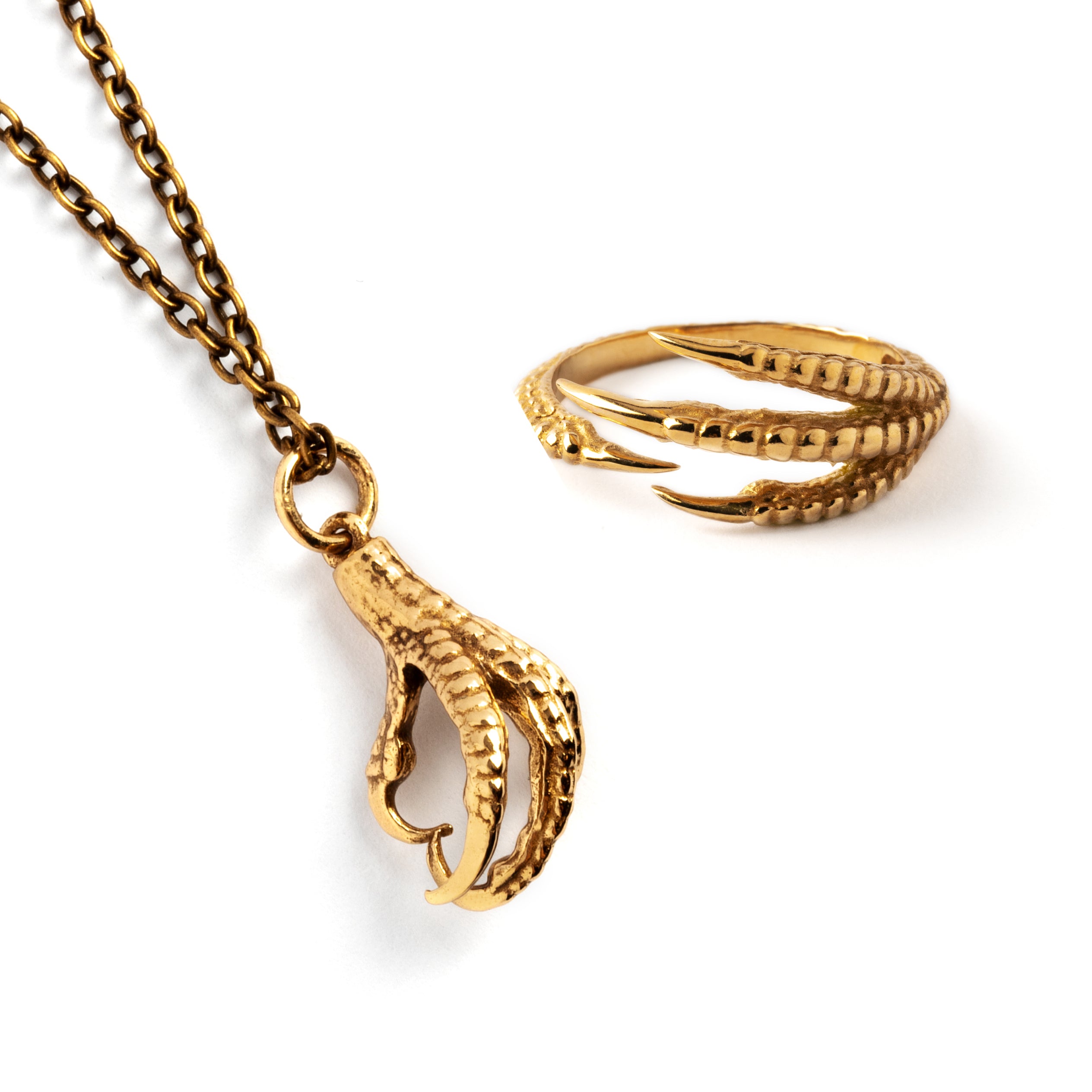 Bird Claw Silver Necklace