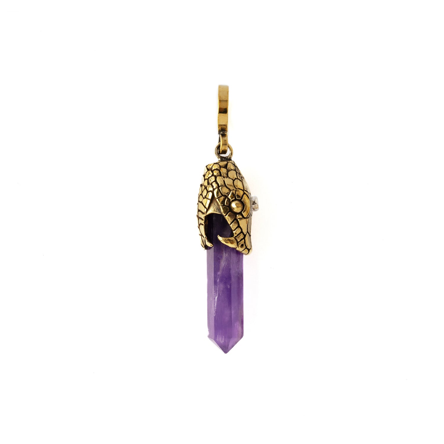 Rebirth Snake with Amethyst Pendant
