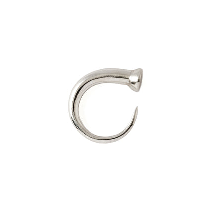 Tawhio Silver Gauge Earrings side view