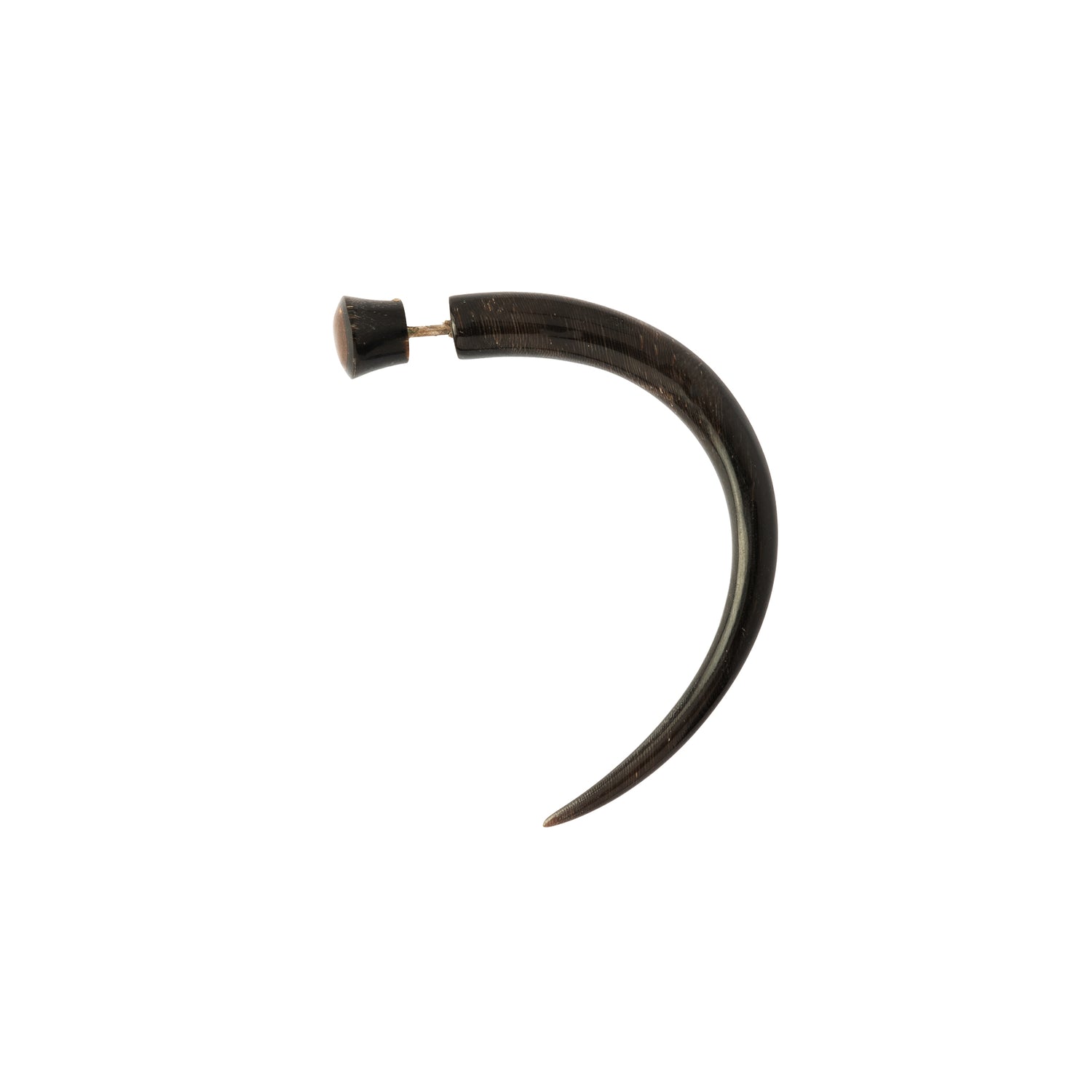 Curved Spike Spiral Fake Gauge Earrings