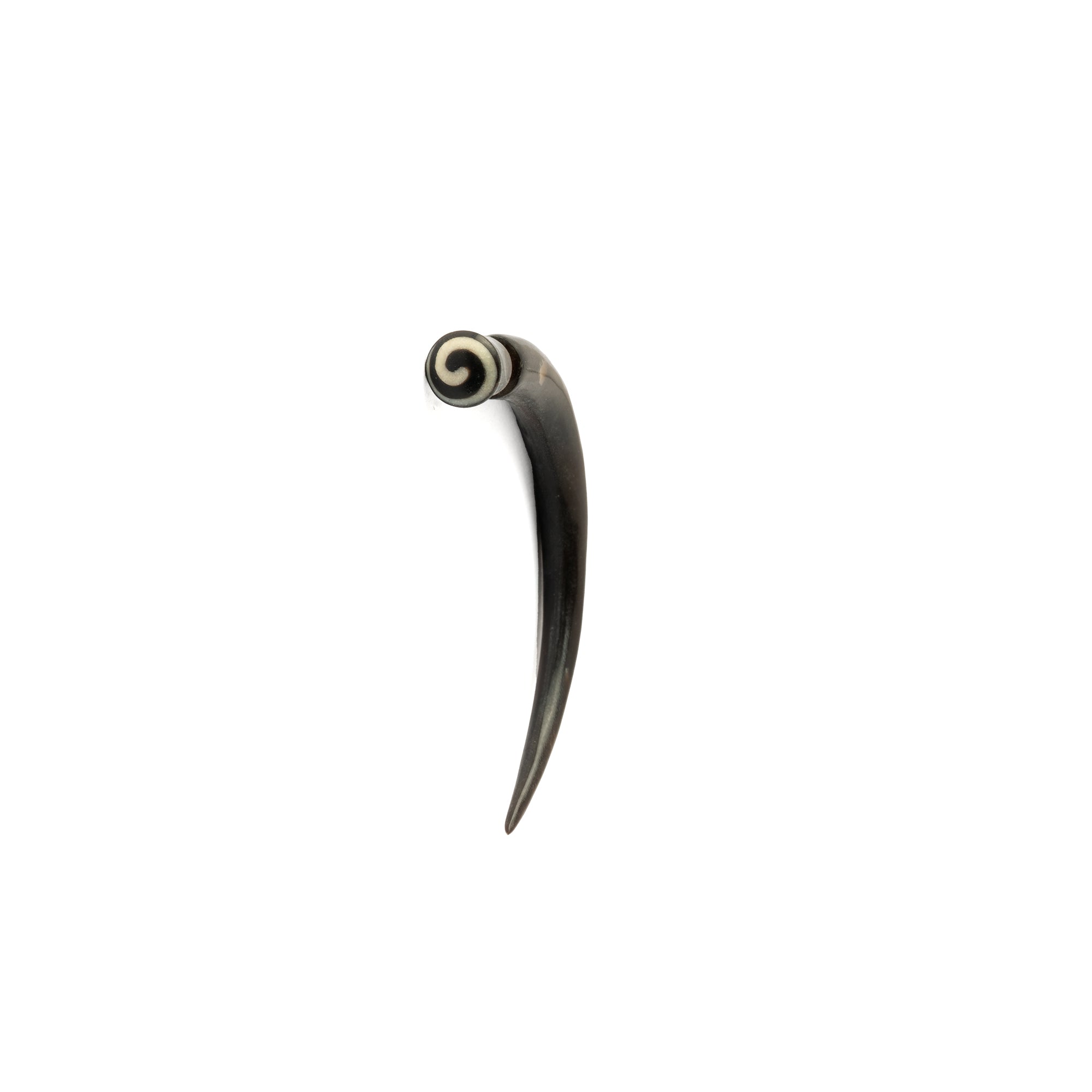 Curved Spike Spiral Fake Gauge Earrings
