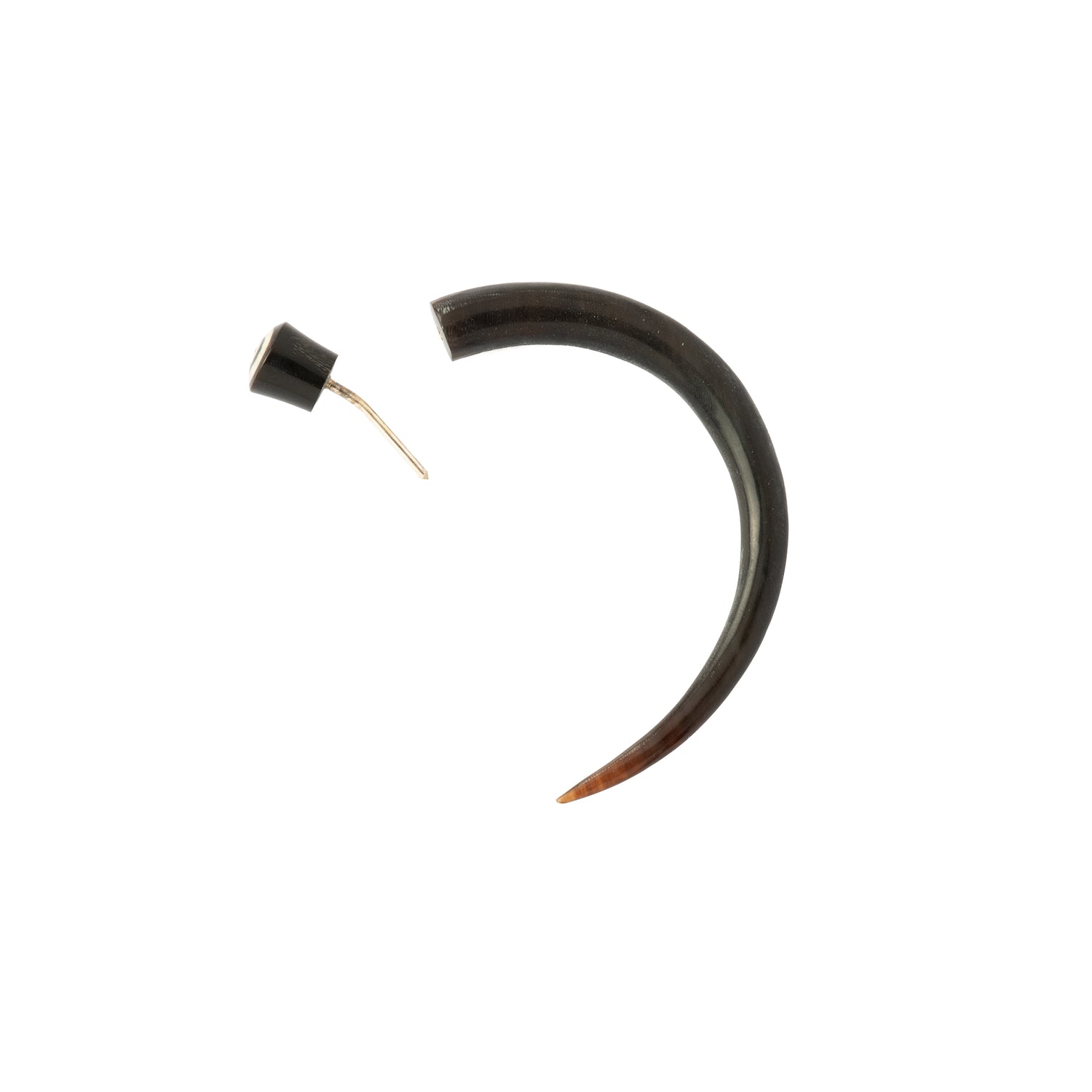 Curved Spike Spiral Fake Gauge Earrings