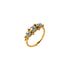 0.8mm (20g) Deva Golden Nose Ring with Pearls right side view