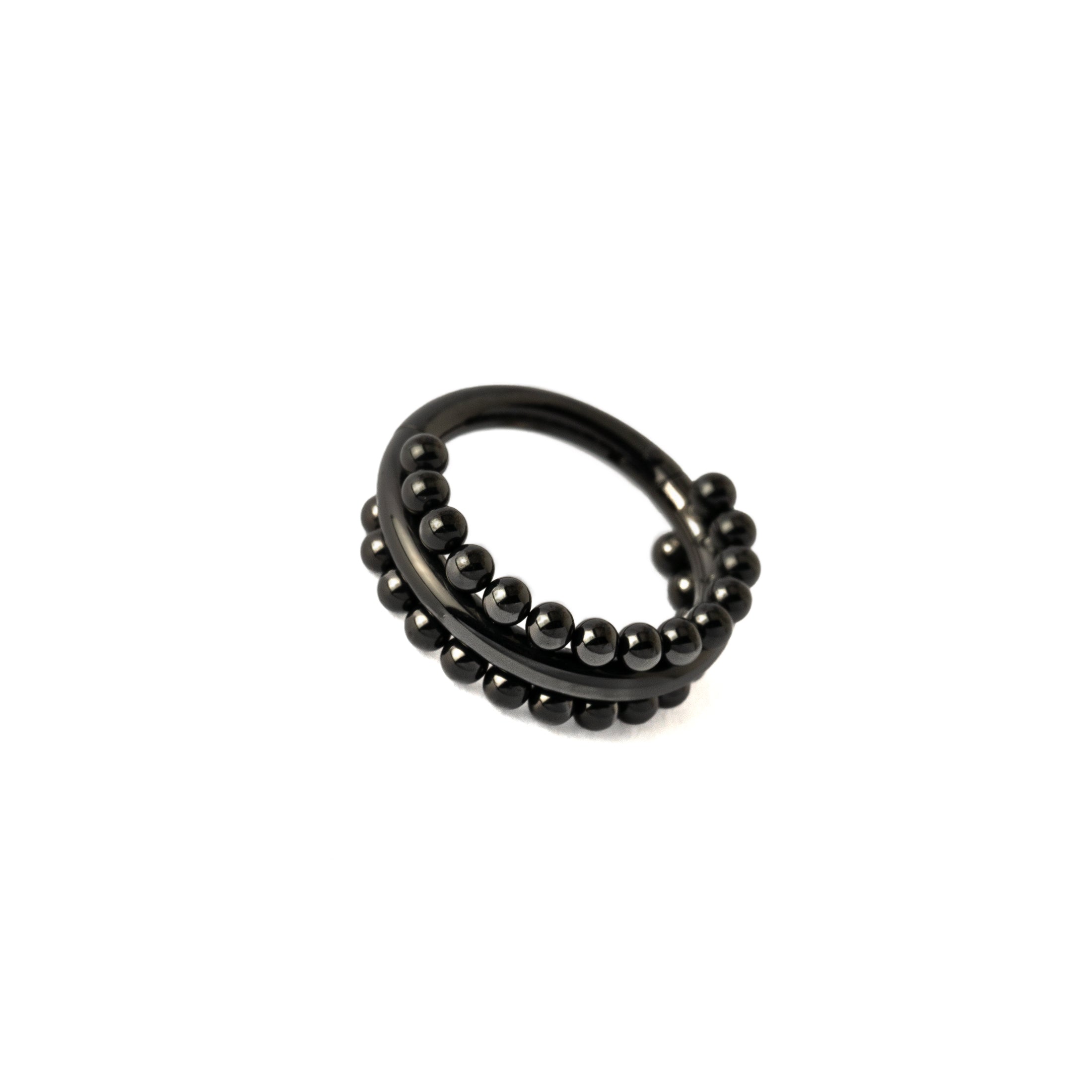 Didi Black Clicker Ring right side view