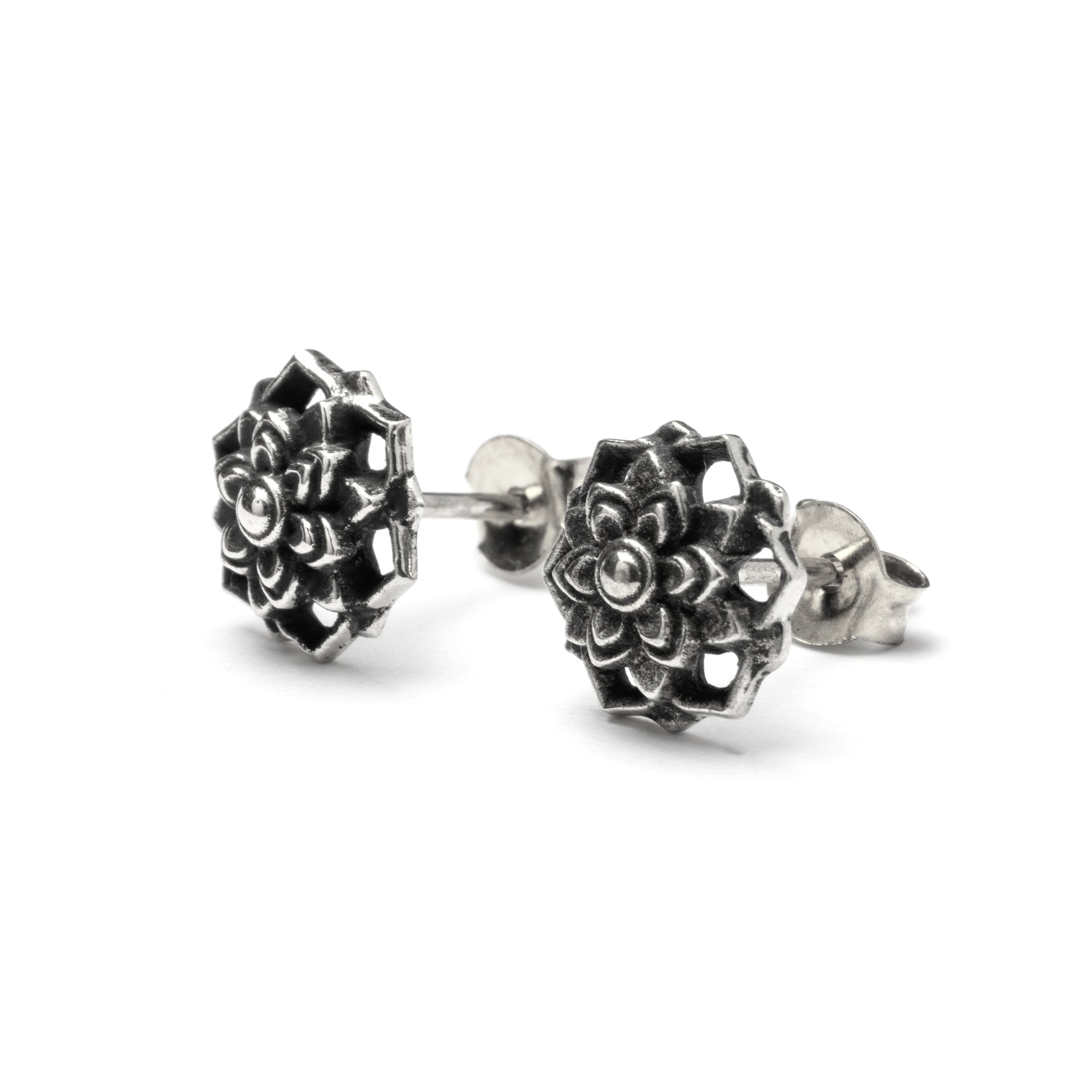 Flower Brass Ear Studs