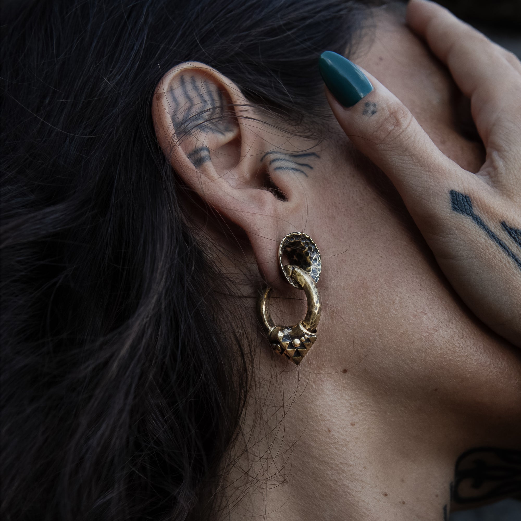 Hammered Brass Tunnels