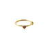 Gold Nose Ring with Pink Tourmaline frontal view
