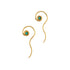 Gold & Turquoise Wailuku Earrings frontal view