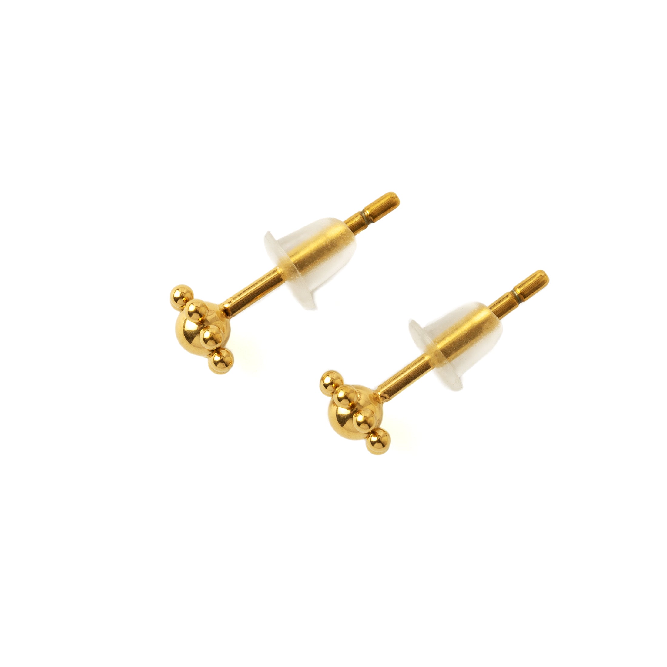 Golden Daisy Ear Studs side view