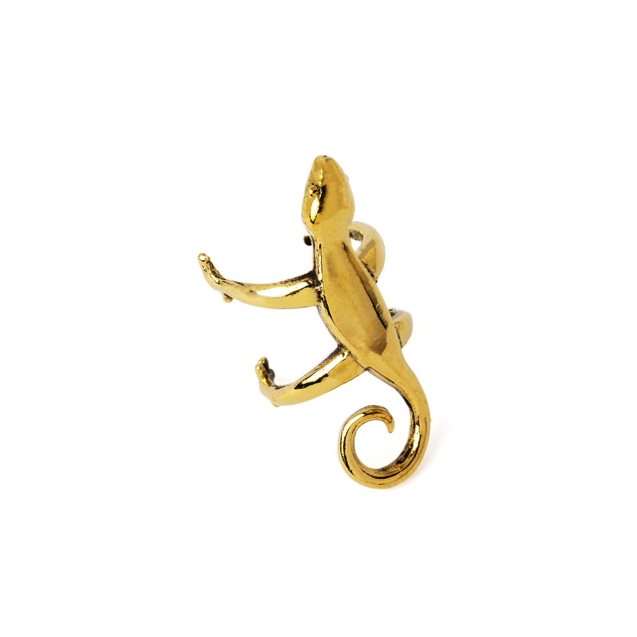 Golden Salamander Ear Cuff right side view