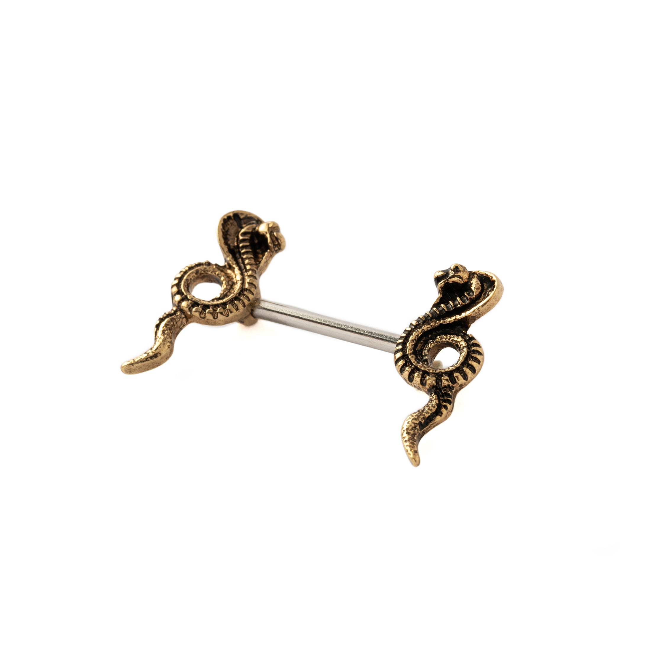 Golden Cobra Nipple Bar right side view