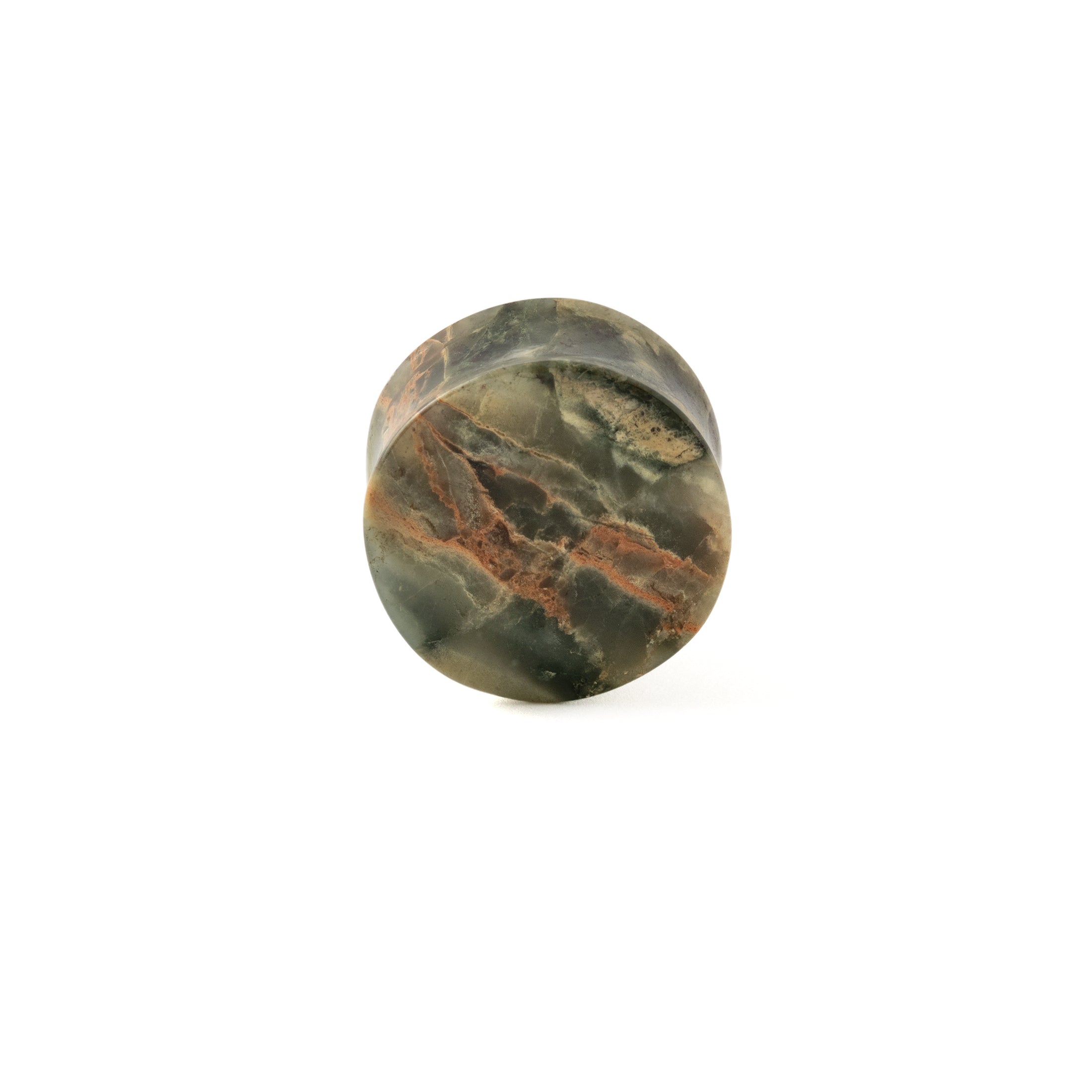 Green Jasper Plugs frontal view