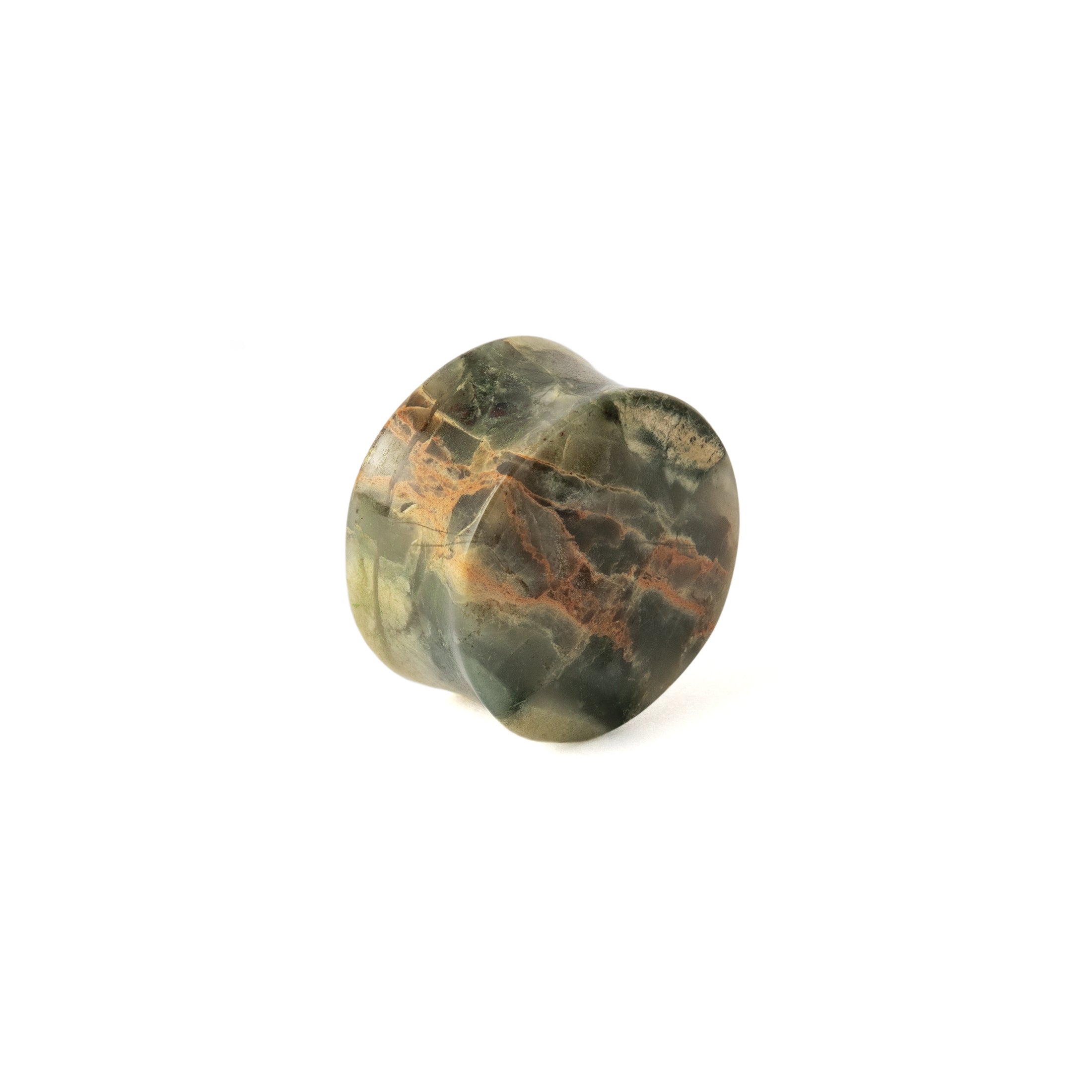 Green Jasper Plugs left side view