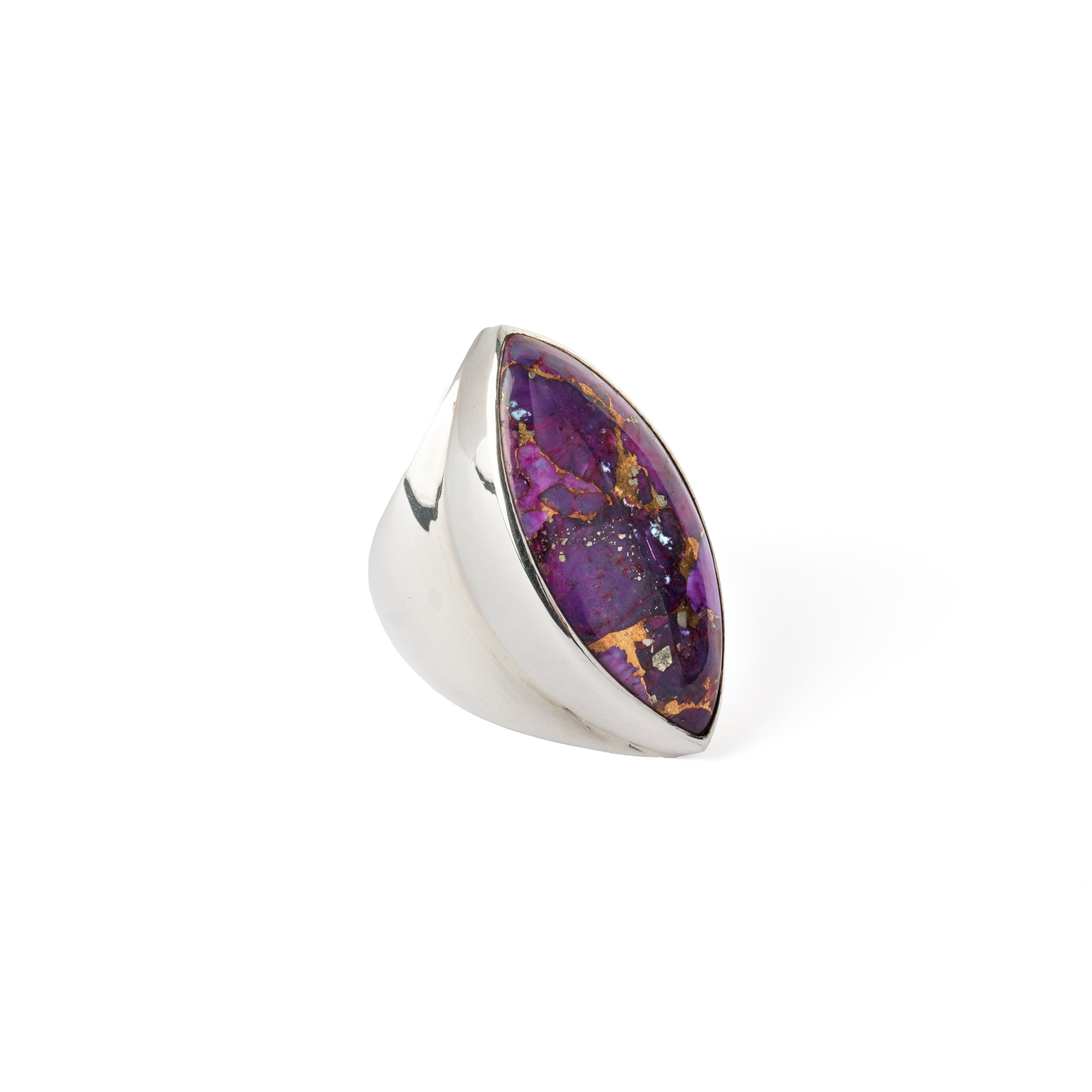 Hallmarked Silver Ring with Mohave