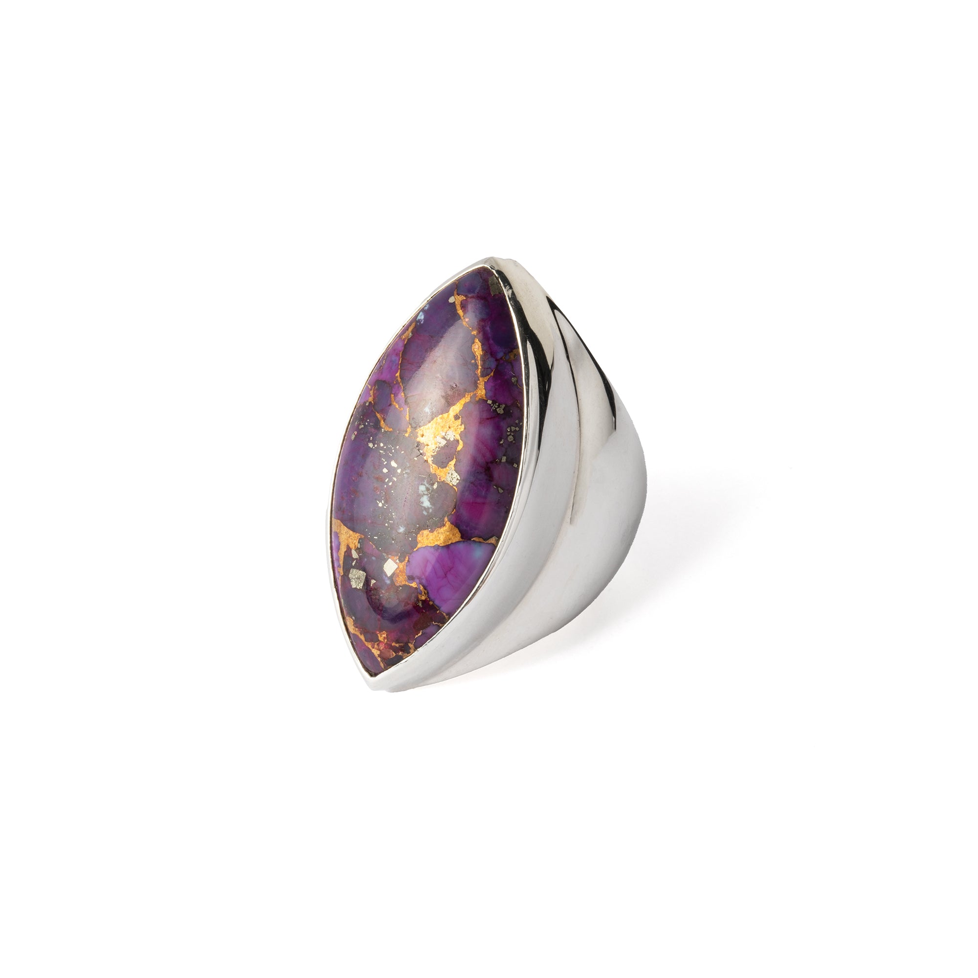 Hallmarked Silver Ring with Mohave