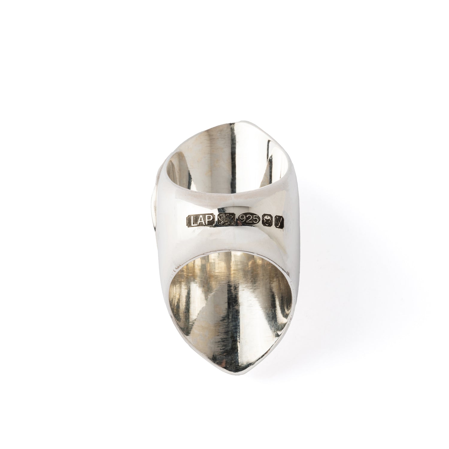Hallmarked Silver Ring with rough American Turquoise |