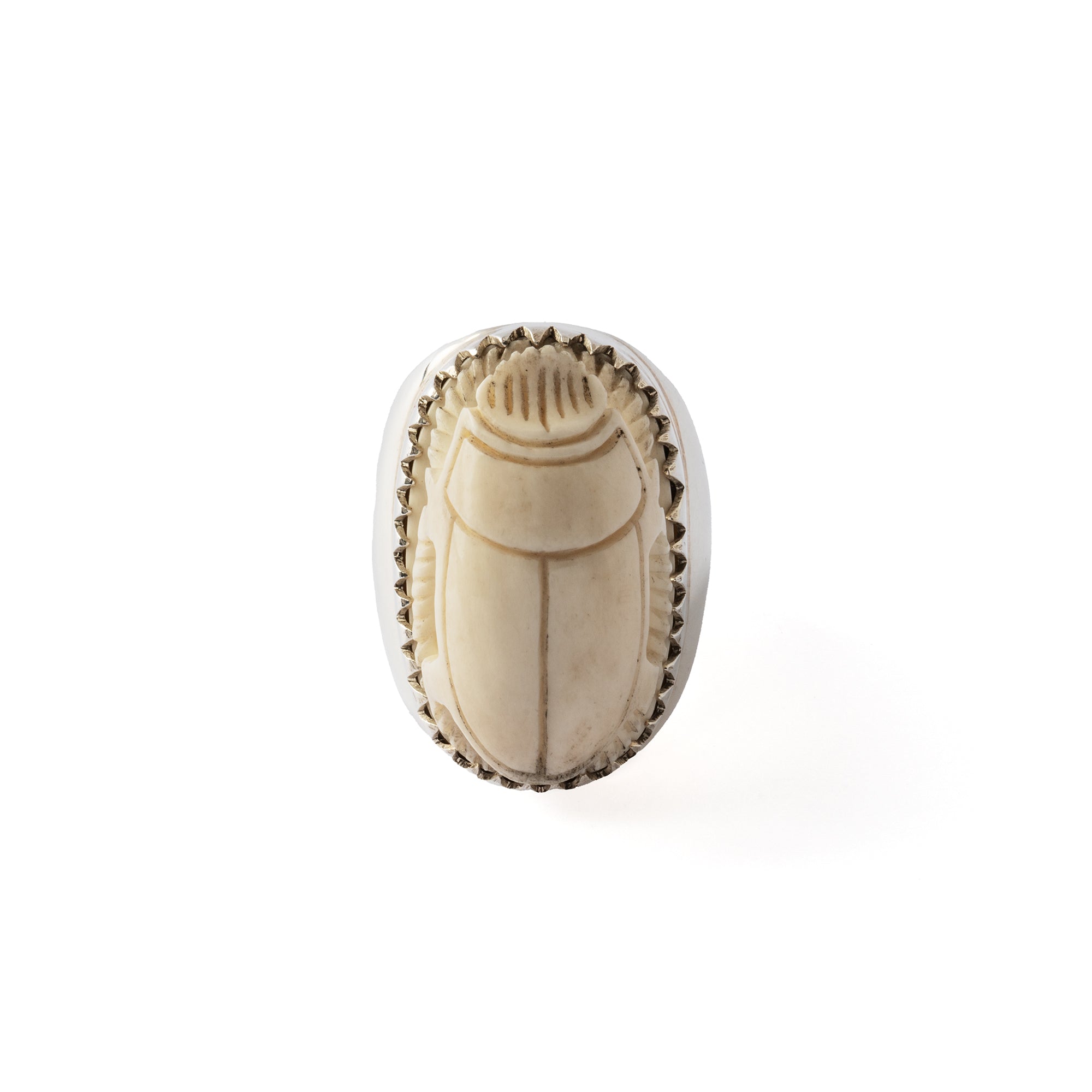 Hallmarked Silver Scarab Ring