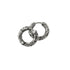 18mm Hammered Silver Clicker Hoops earrings