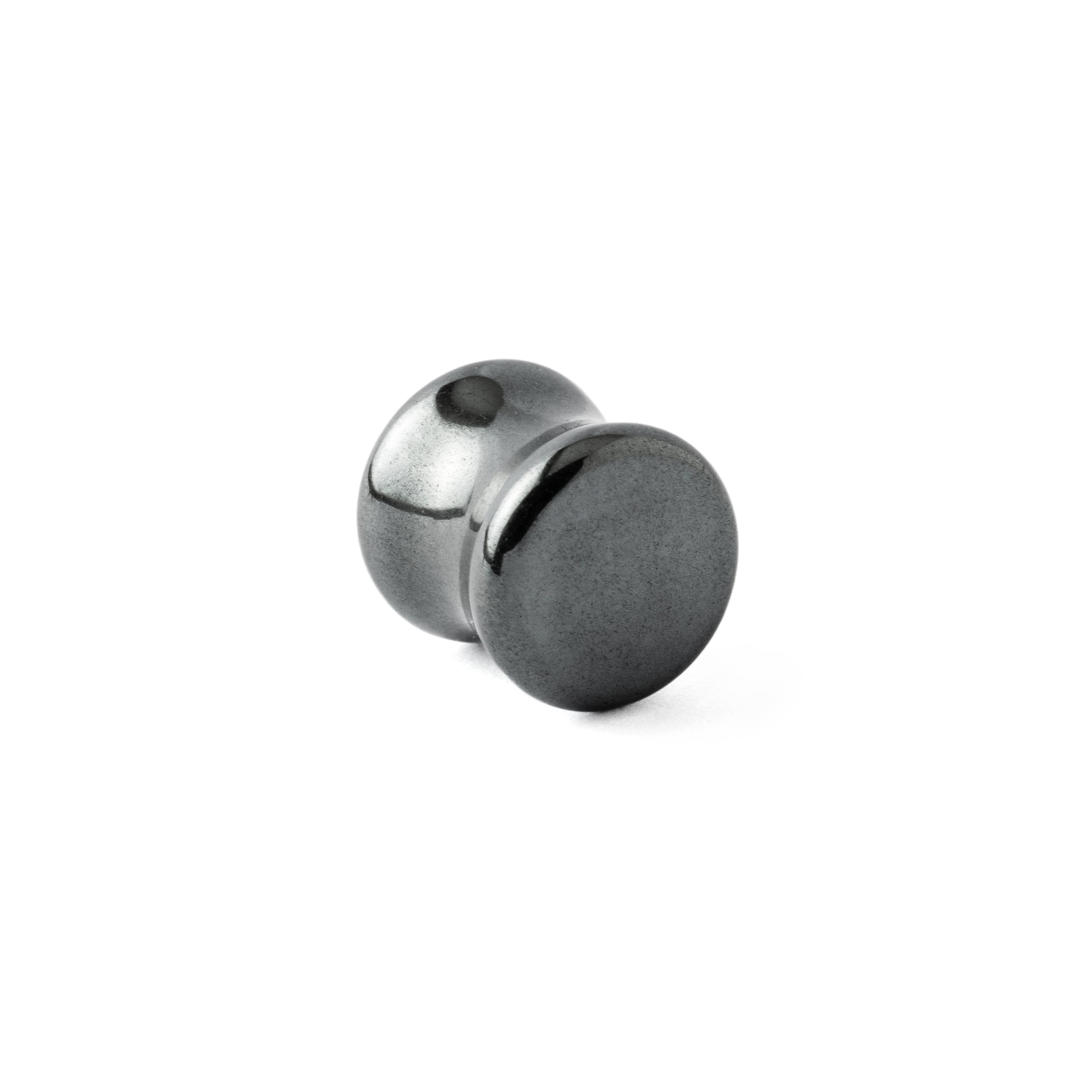 Hematite Plug side view