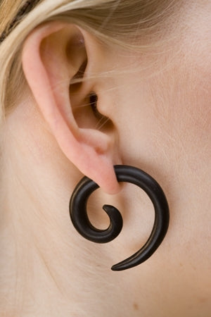 Koru Spiral Wood Ear Stretcher