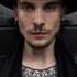 men wears Bermuda Triangle Taper as a septum