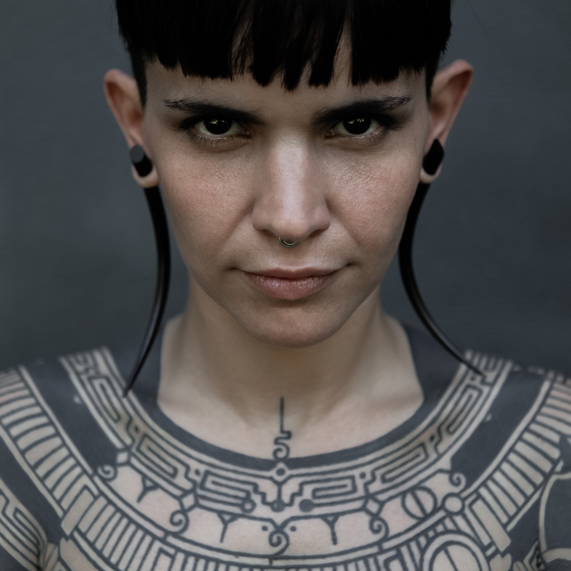 model wearing Camden Extra Long Spike Wood Stretchers