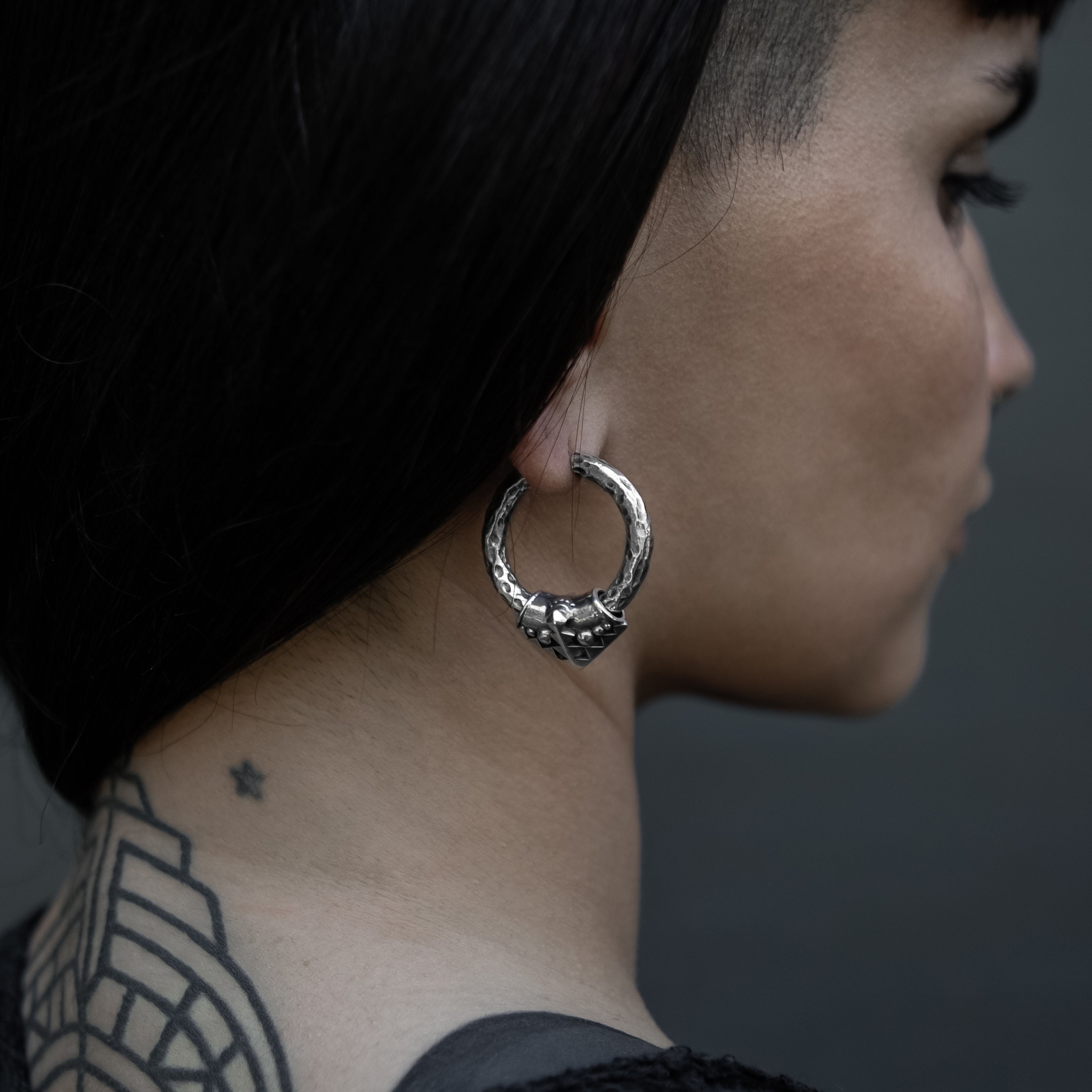 Karnataka Silver Hoop Earrings