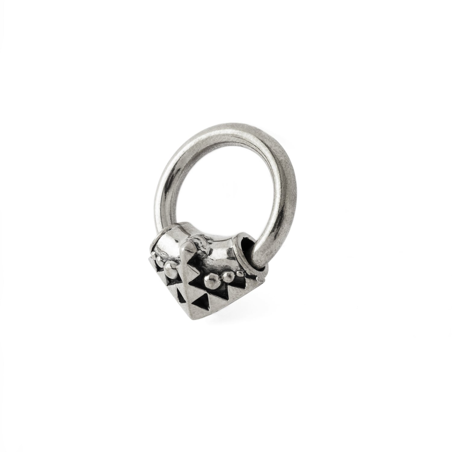 Karnataka Silver Hoop Hanger right side view