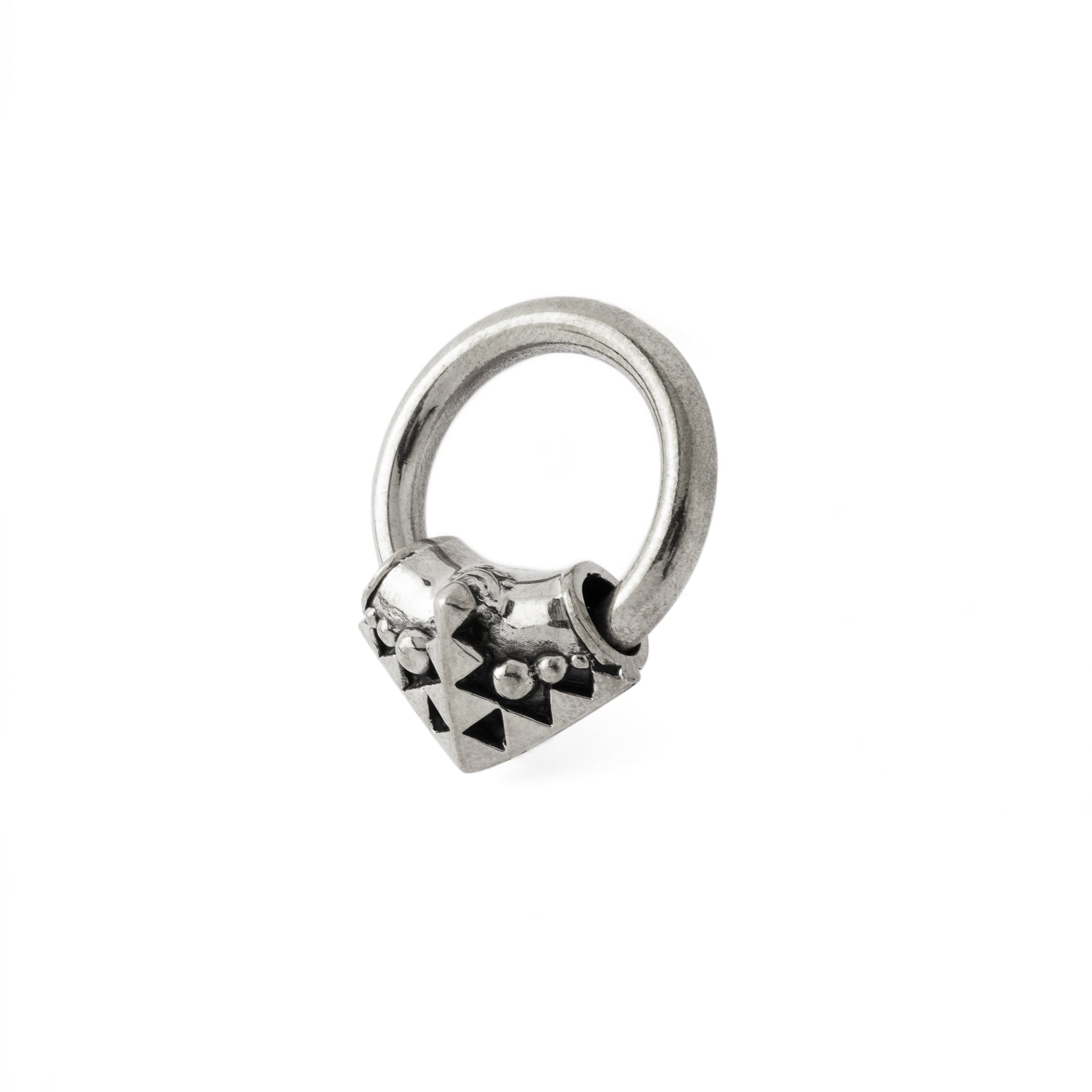 Karnataka Silver Hoop Hanger right side view
