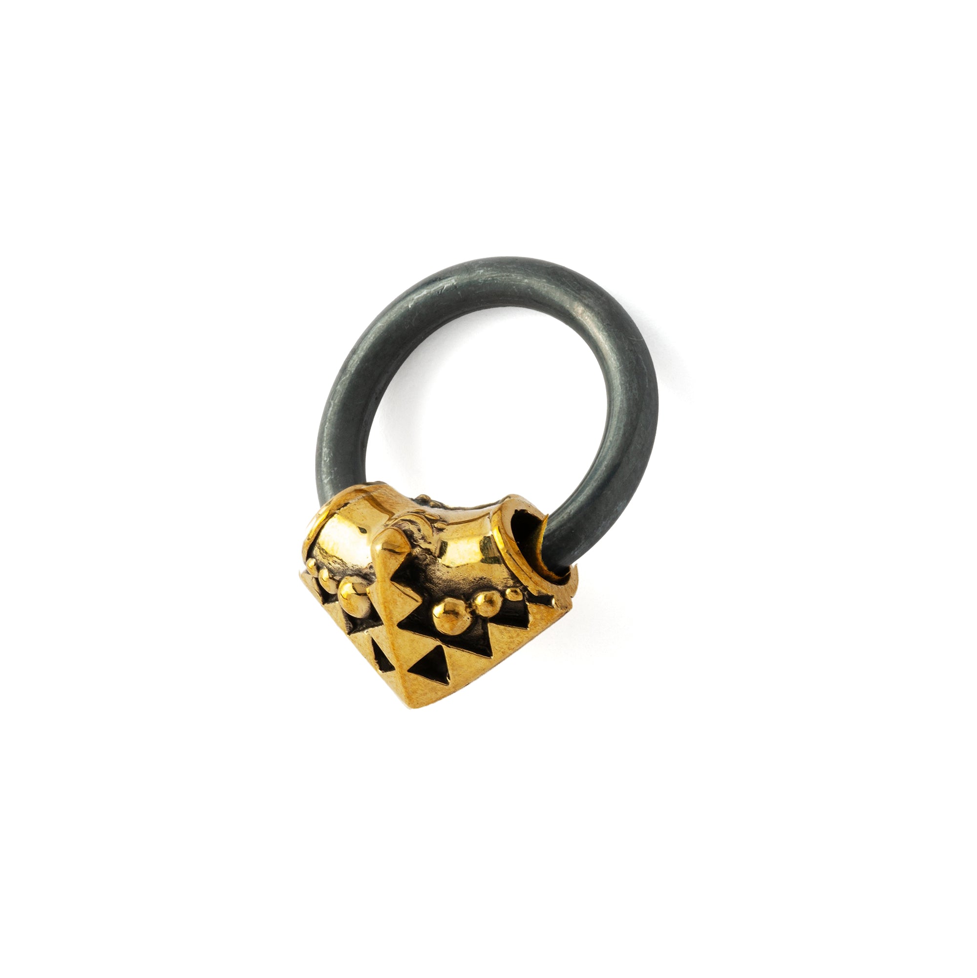 Black and Gold Karnataka Hoop Hangers