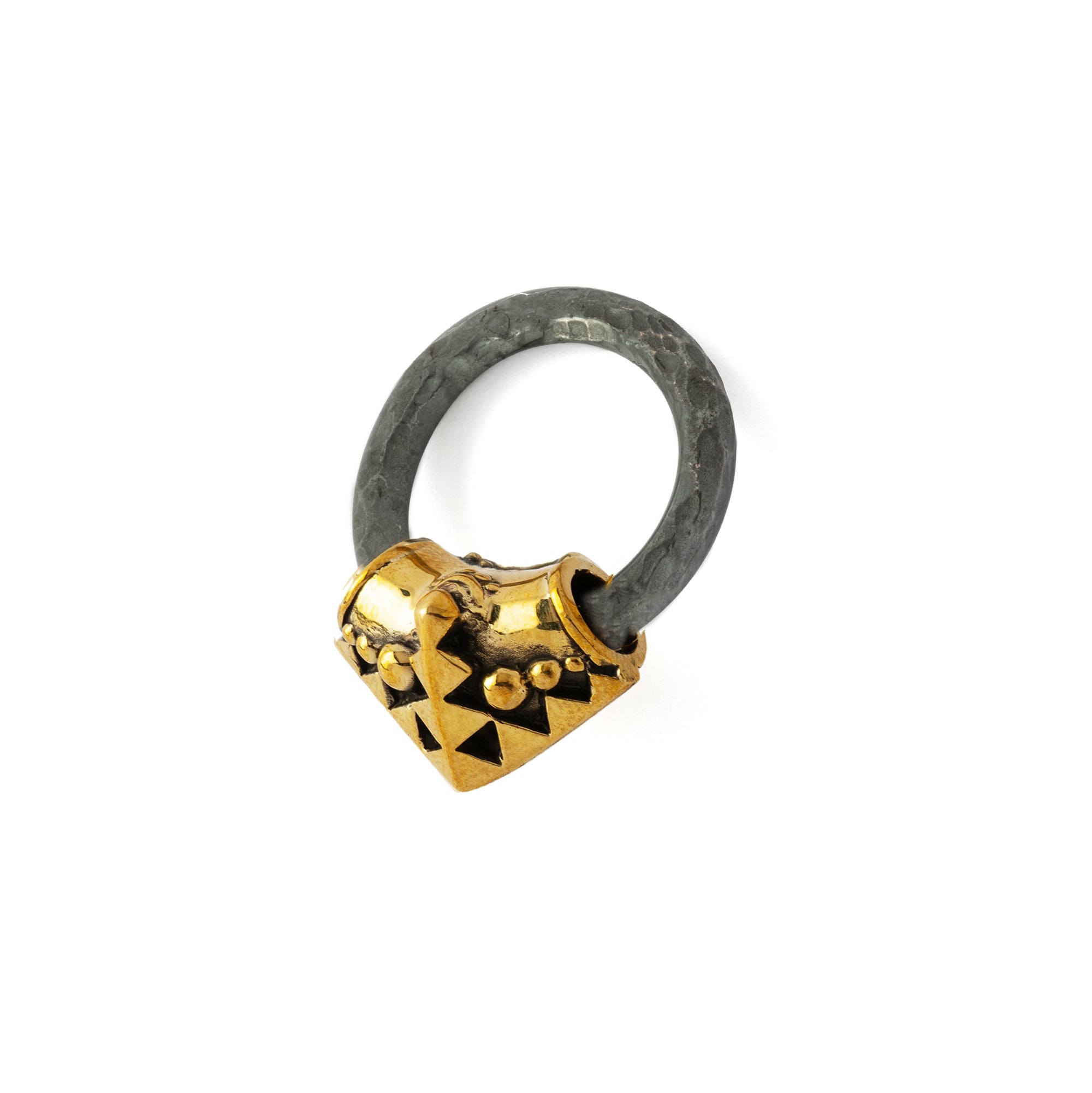 Black and Gold Karnataka Hoop Hangers