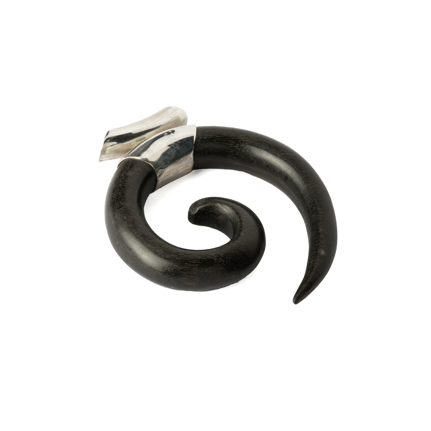 Koru Blackwood Spiral Pendant