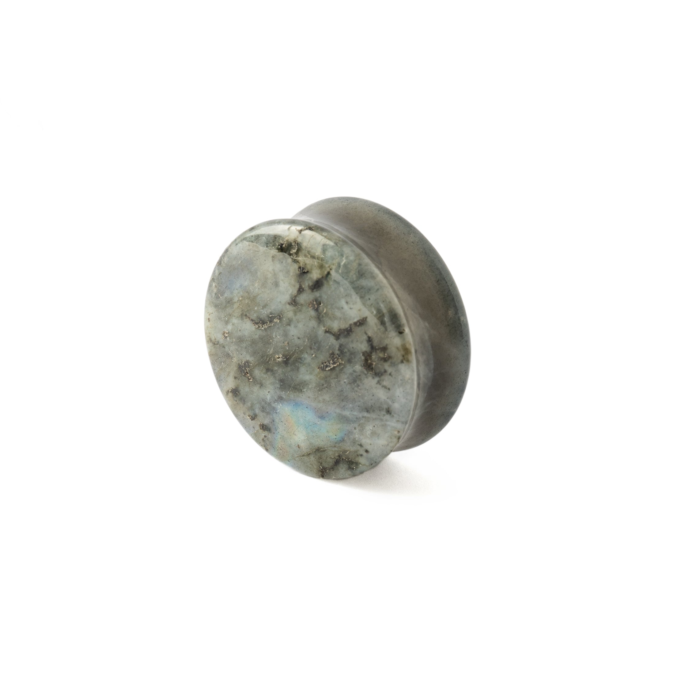 Labradorite Plugs left side view