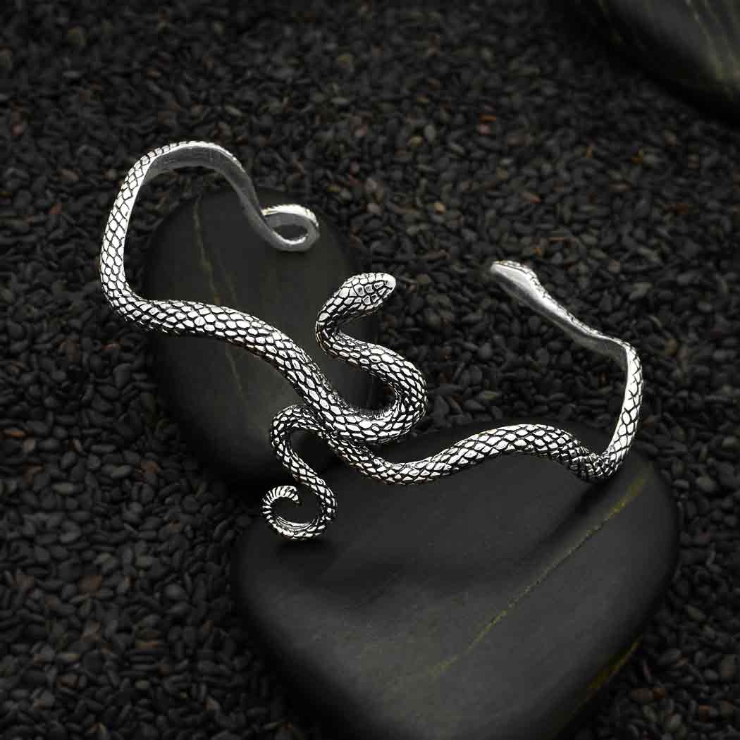 Silver Eden Snake Bracelet