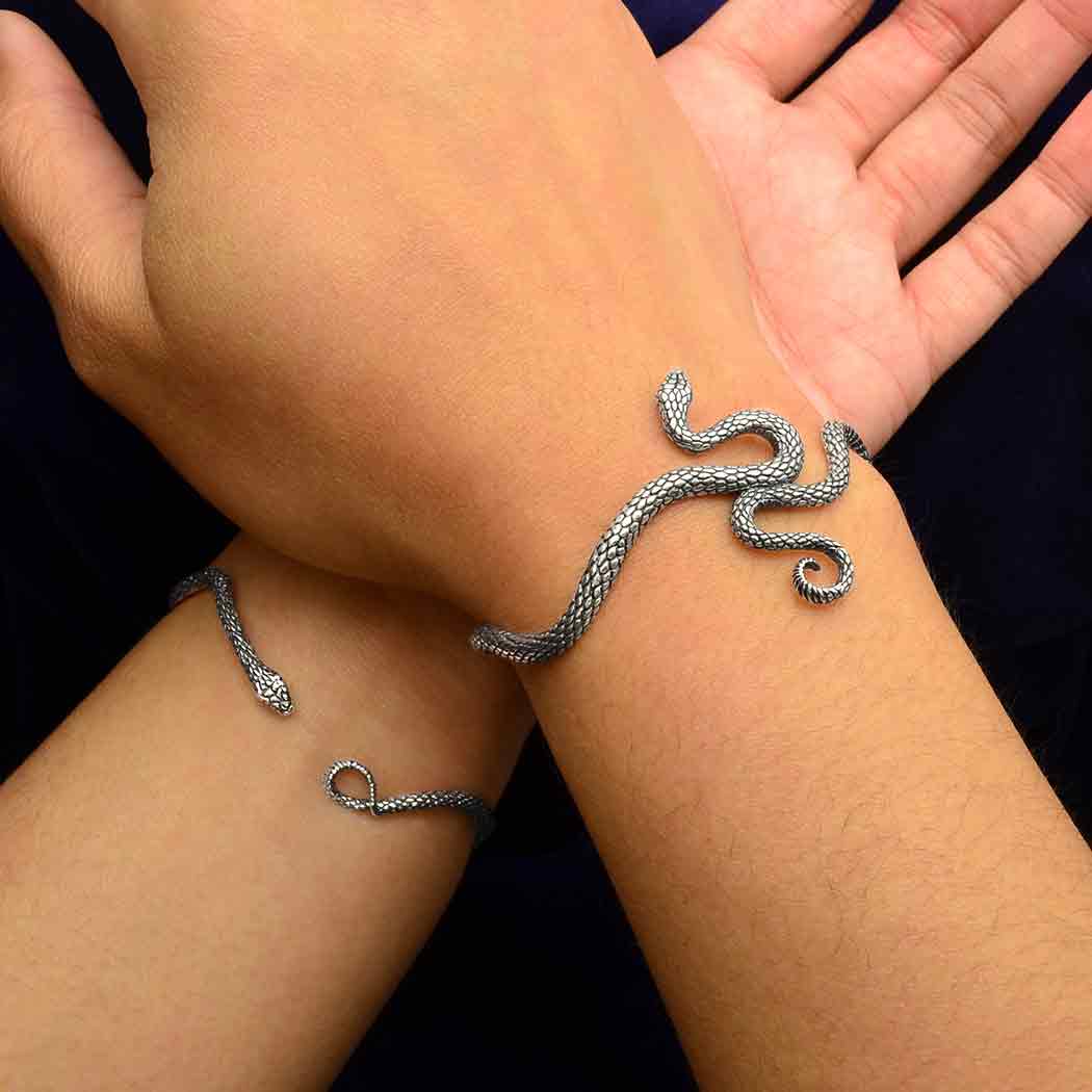 Silver Eden Snake Bracelet