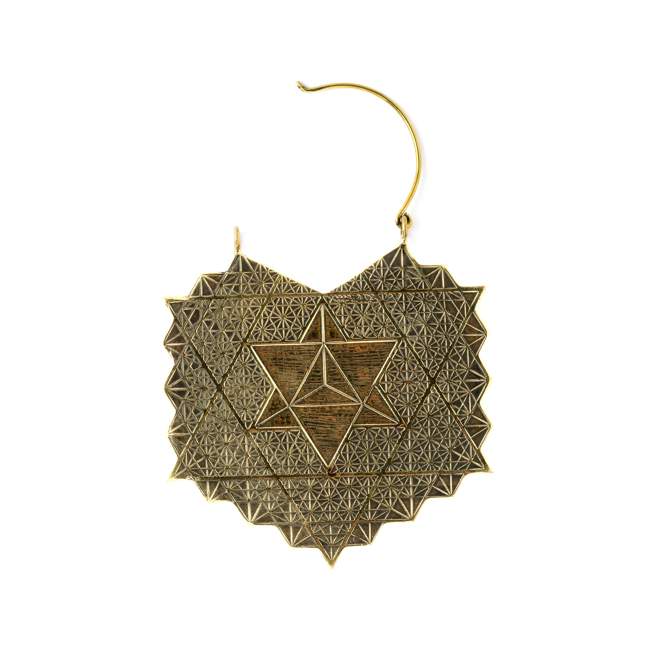 Mega Merkaba Earrings clasp view