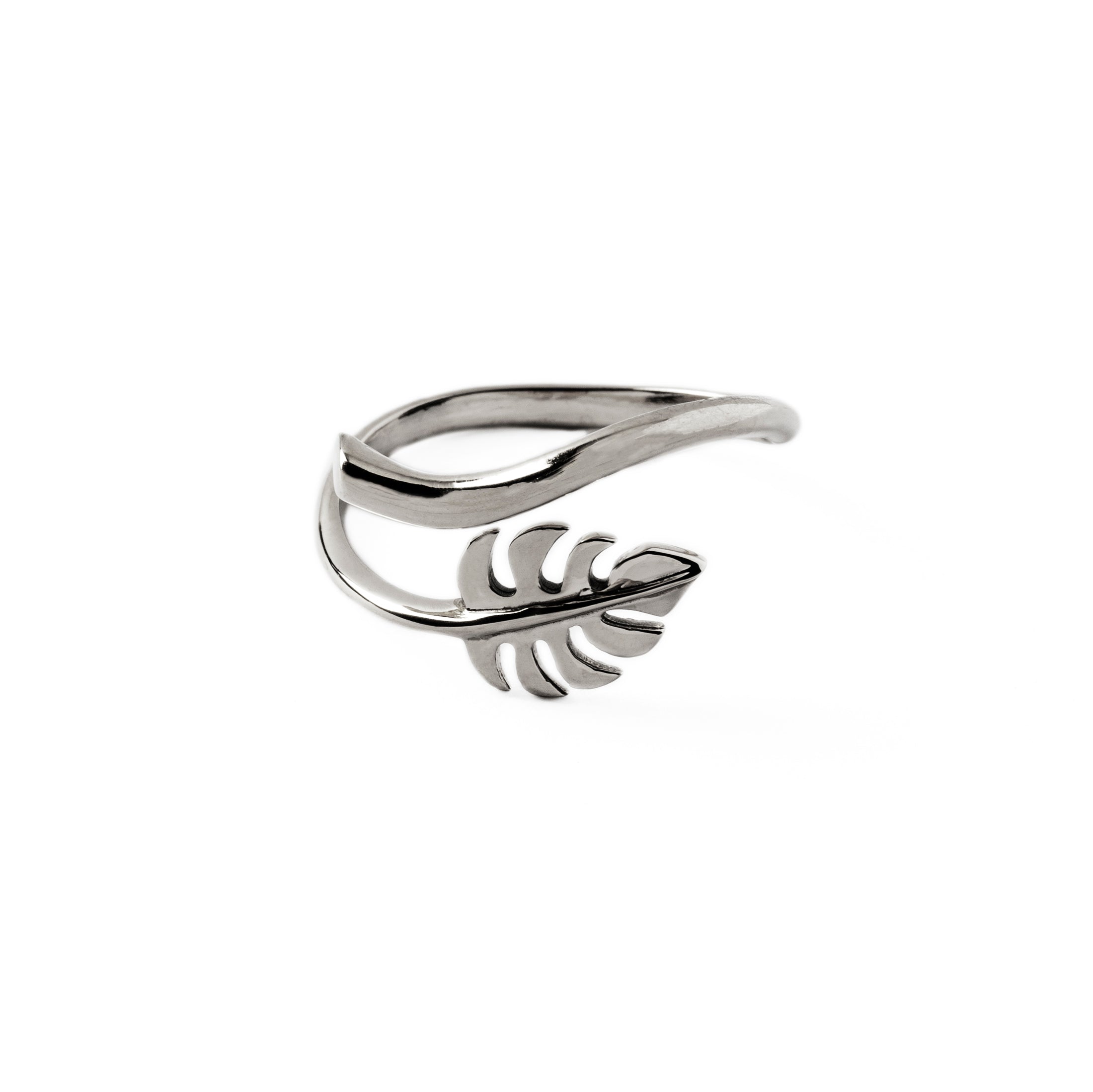 Monstera Silver Ring