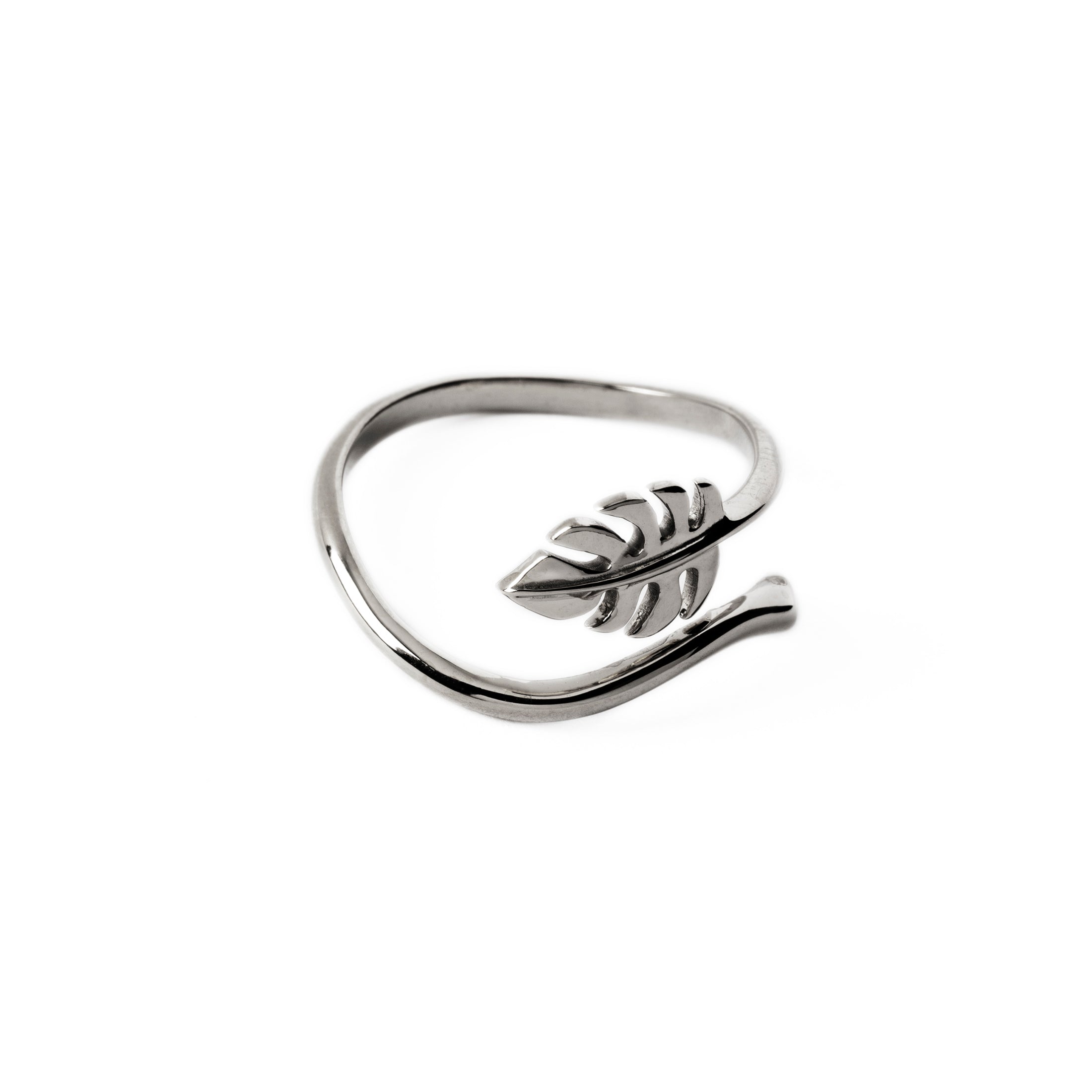 Monstera Silver Ring