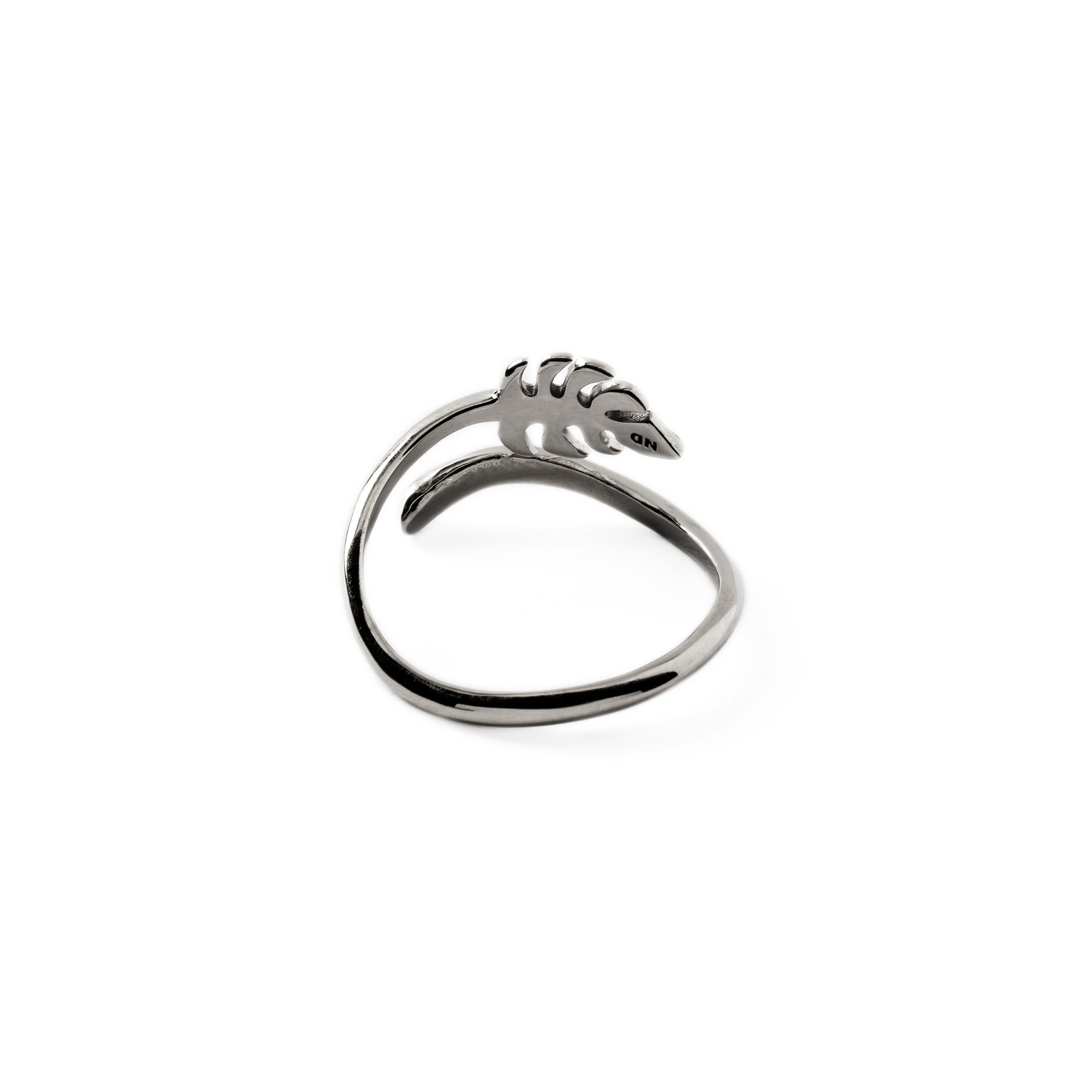 Monstera Silver Ring